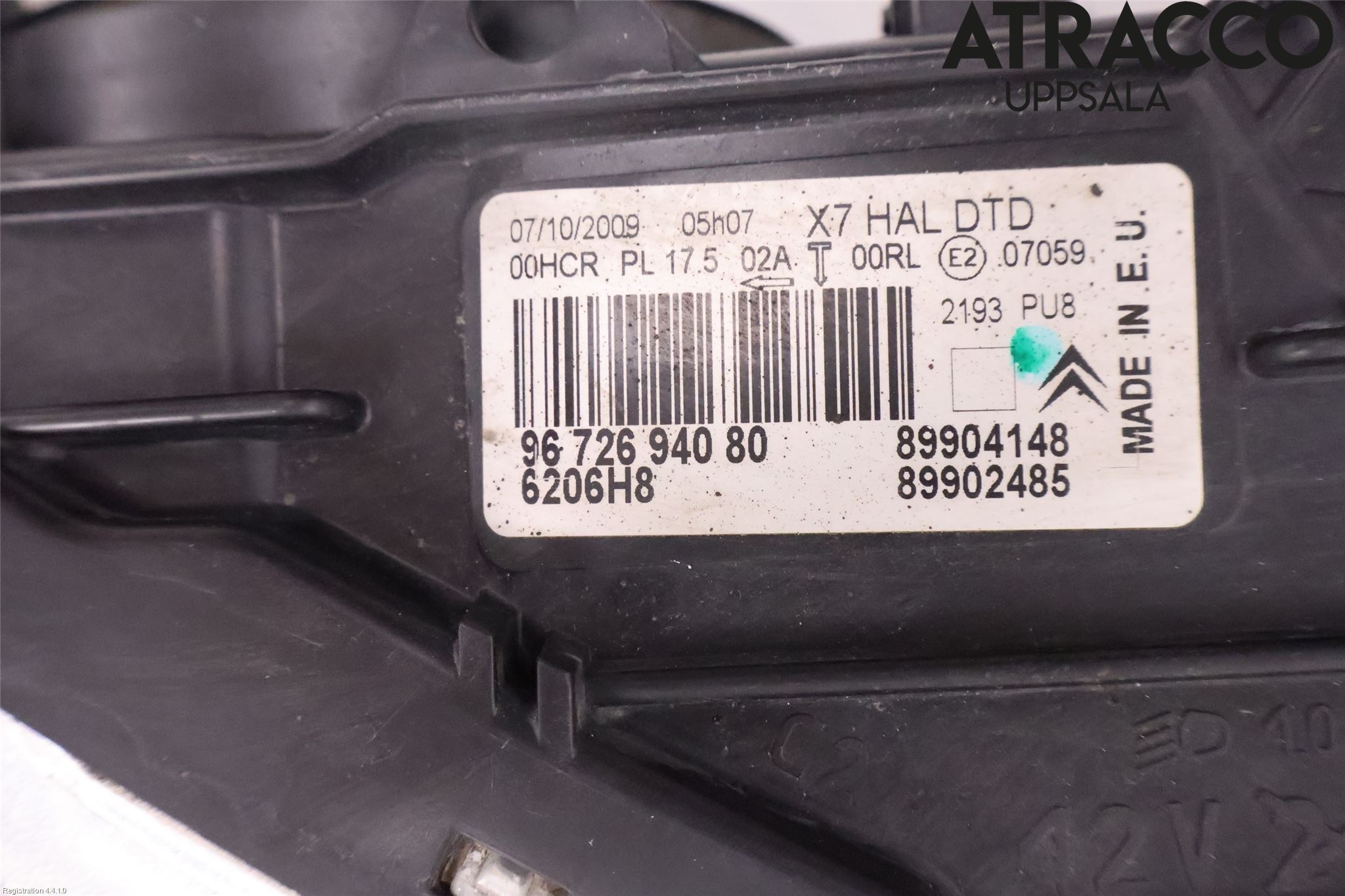 Citroen C5 08-17 Frontlykt Høyre