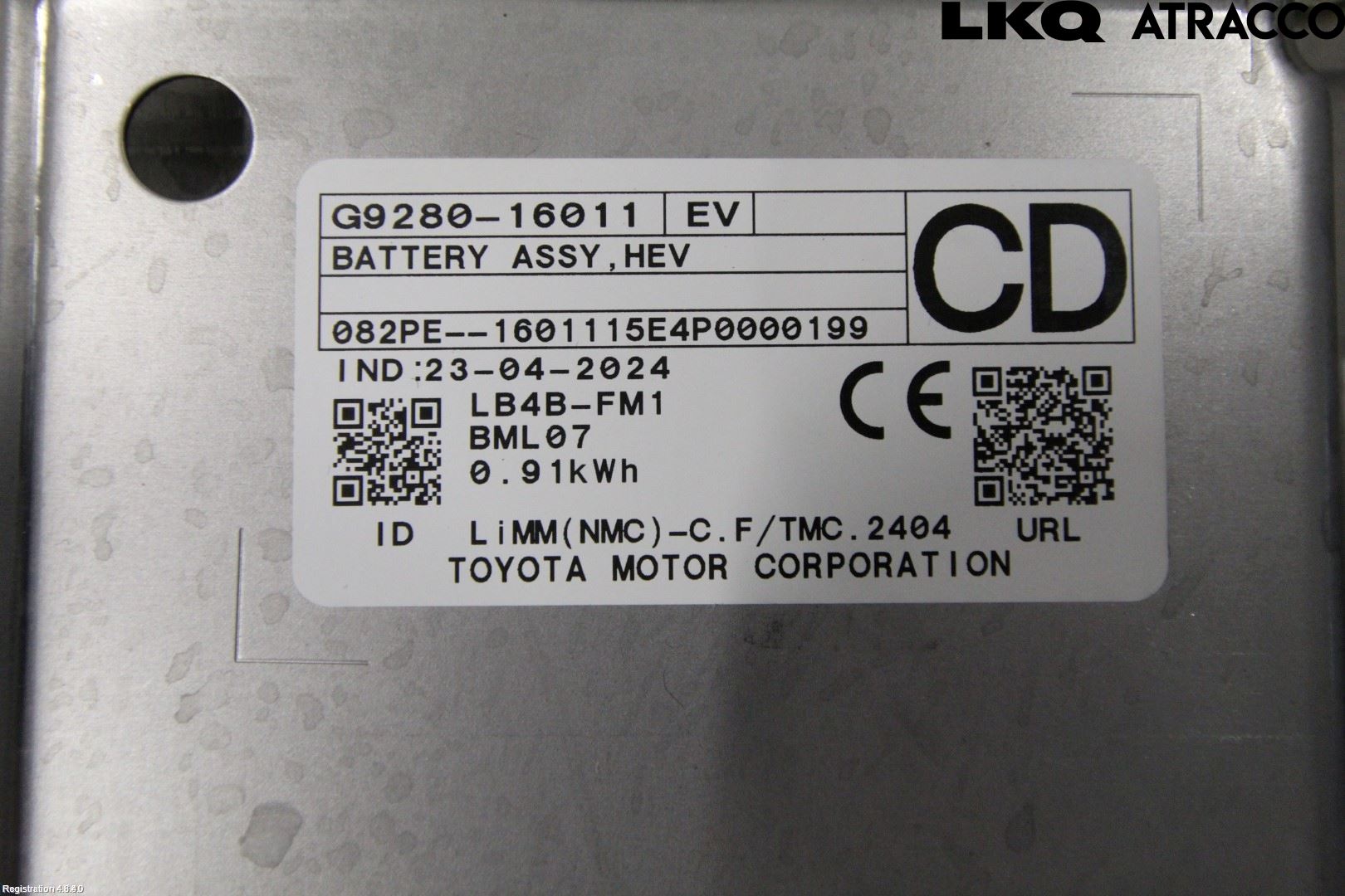 Toyota COROLLA CROSS XG10 22- Hybrid Batteri