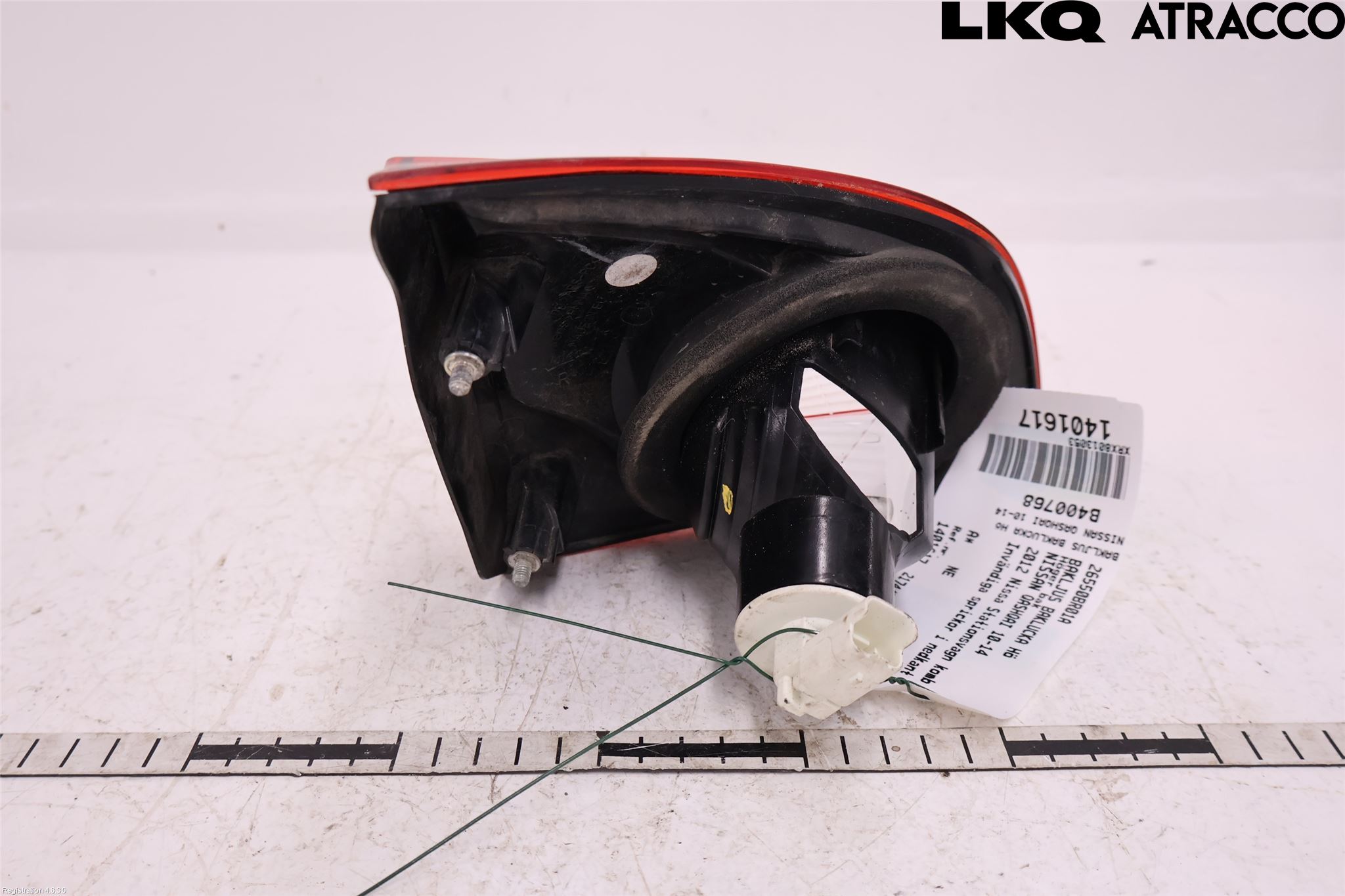 Nissan QASHQAI 10-14 Baklykt Høyre  På Luke(Indre)
