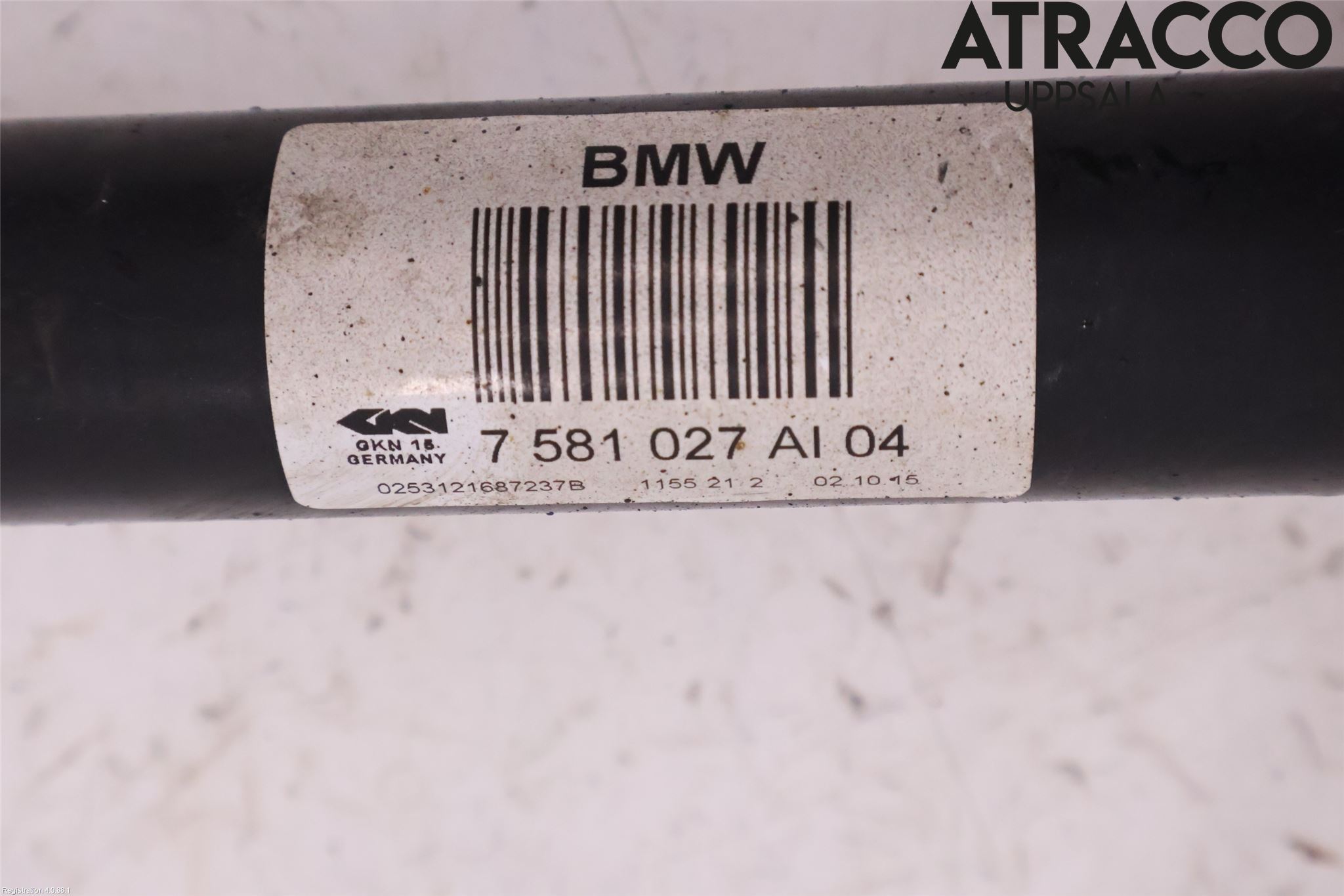 BMW 5 F10/F11/F18 09-17 Drivaksel Bak Kompl Venstre