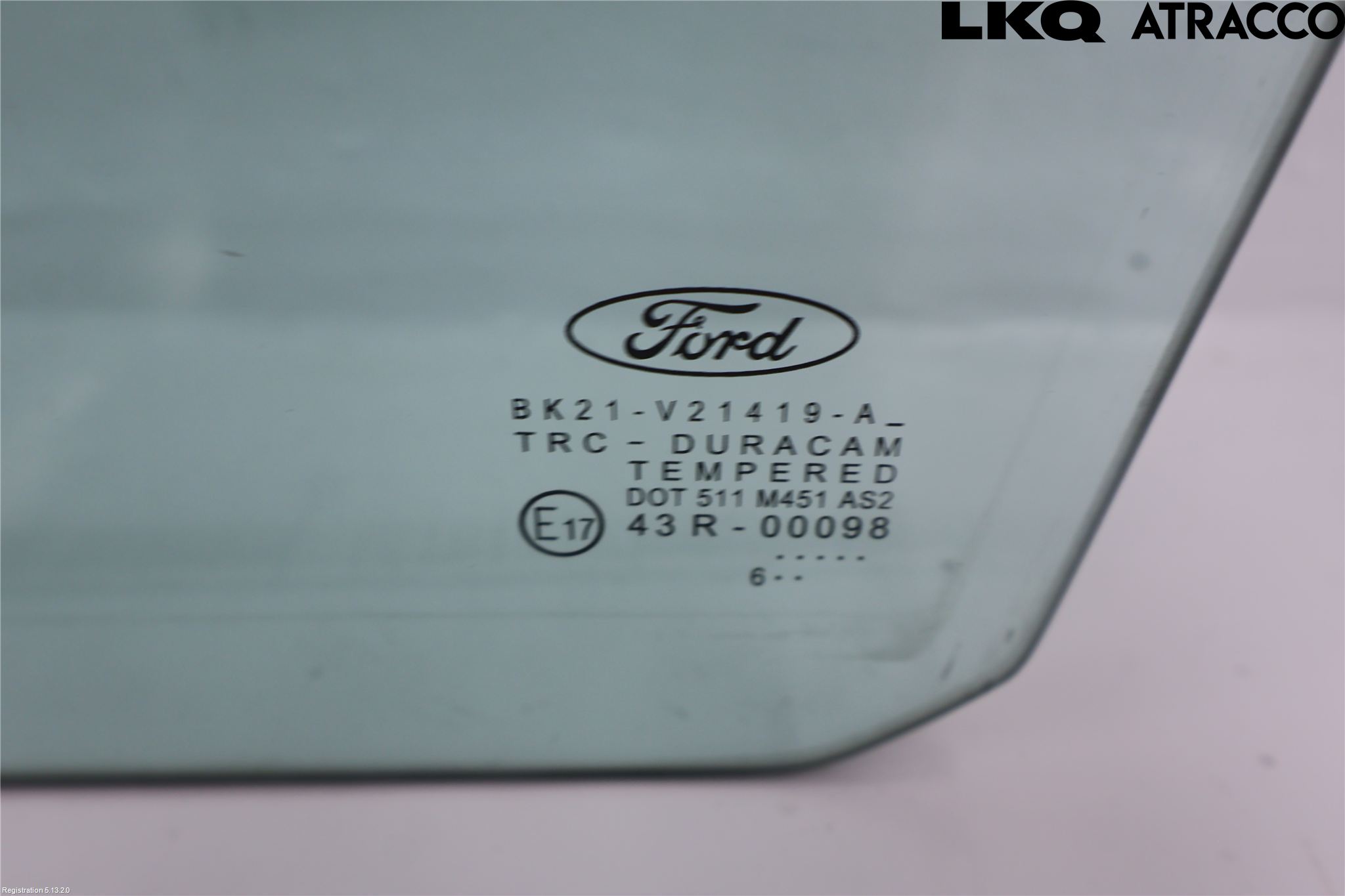 Ford TRANSIT SKÅP/BUSS 14-22 Dørrute Foran Høyre Trekant