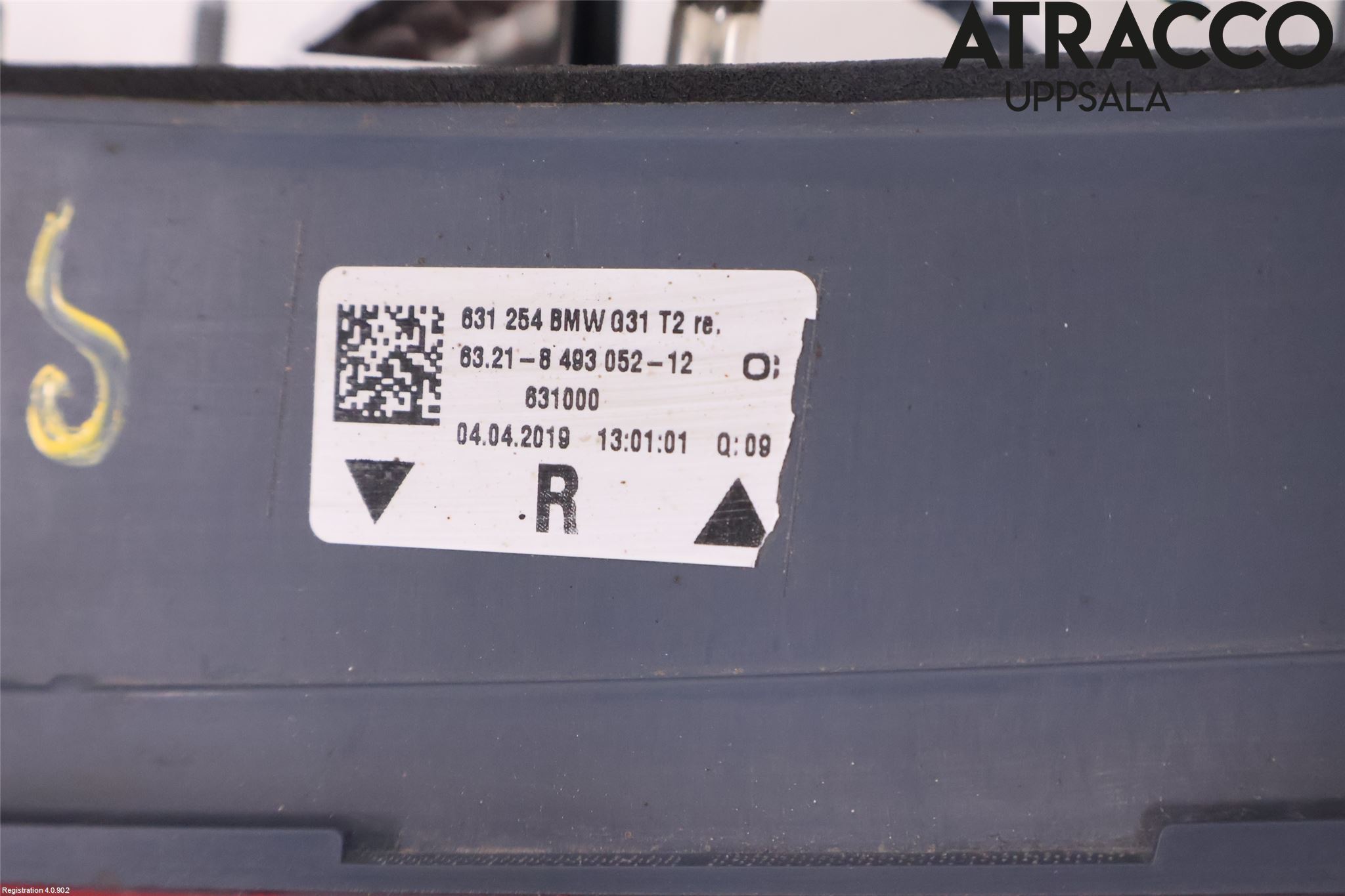 BMW 5 G30/G31/F90 17-23 Baklykt Høyre  På Luke(Indre)