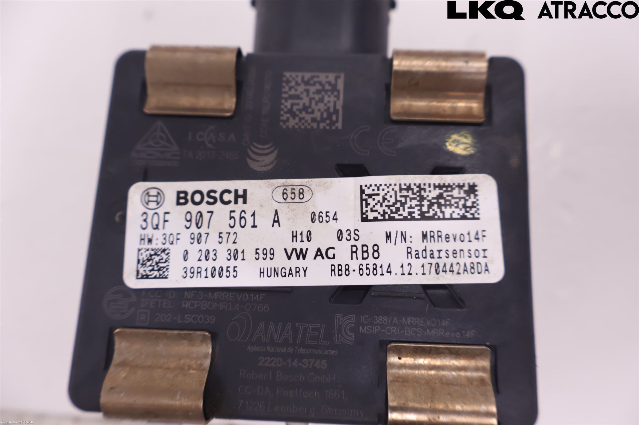 Volkswagen VW GOLF / E-GOLF VII 13-20 Sensor Kollisjonsbeskyttelse