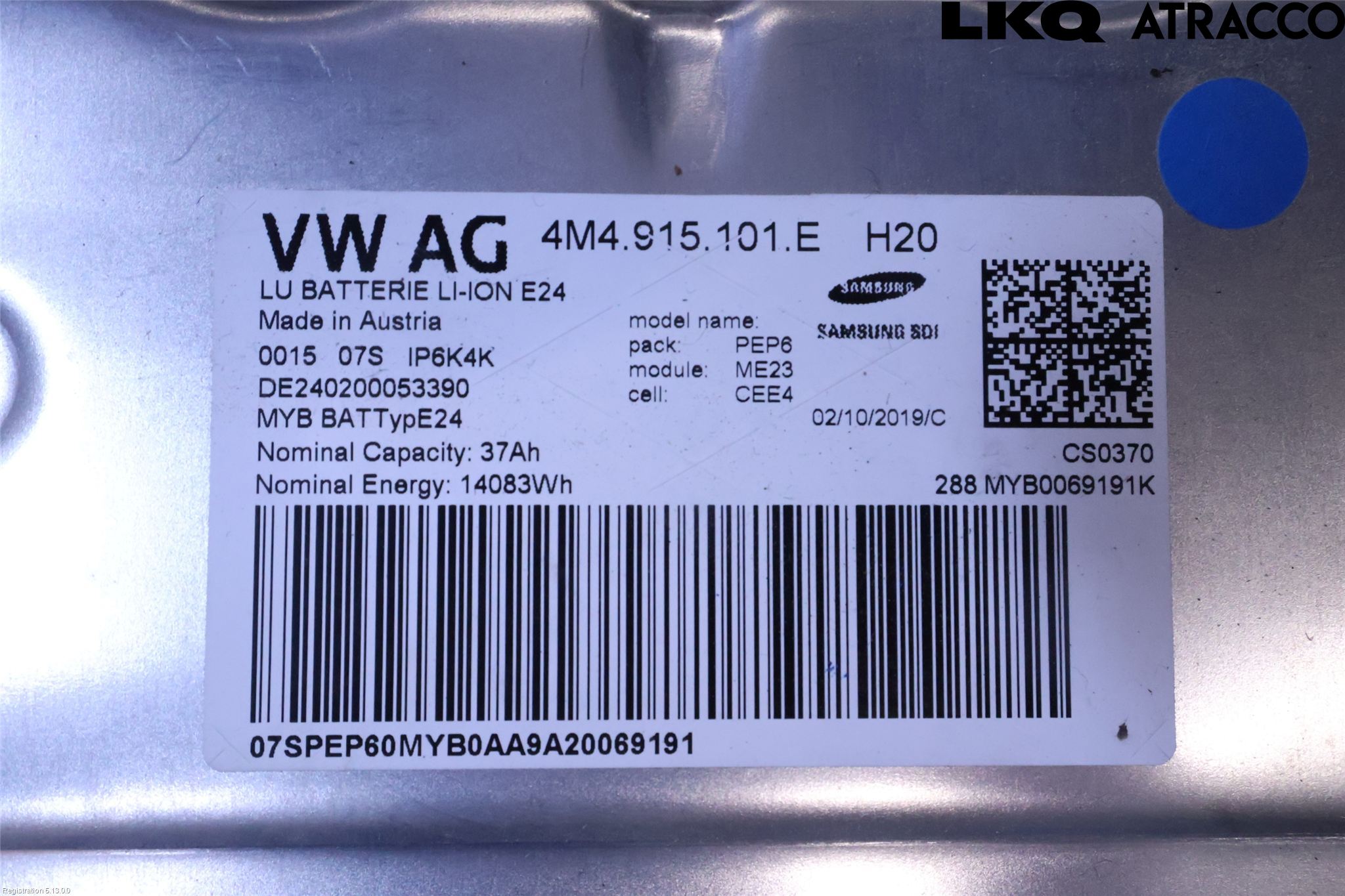 Porsche CAYENNE 03- Hybrid Batteri