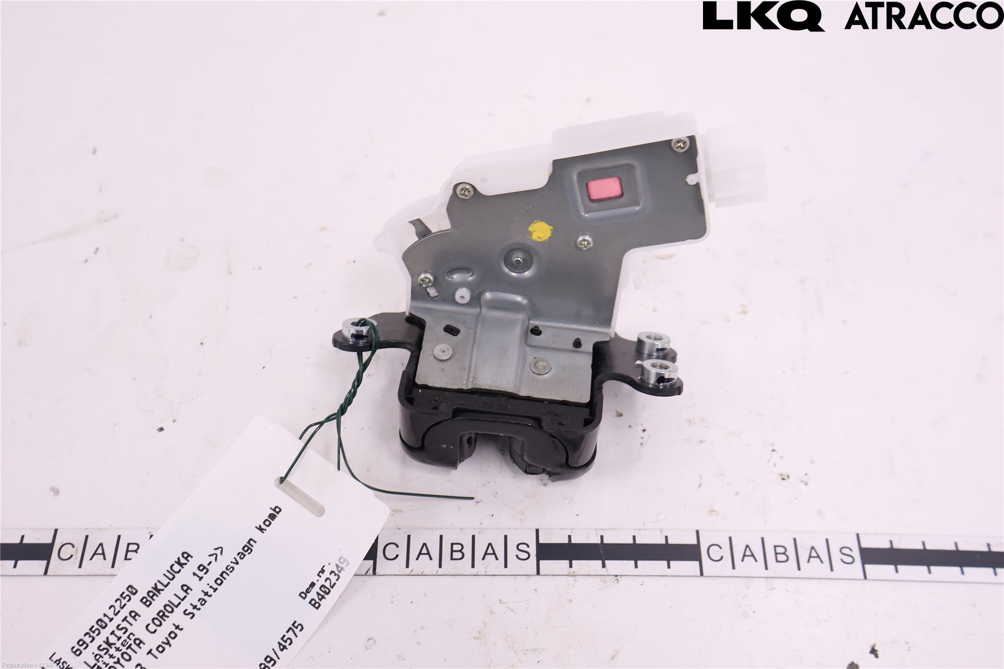 Toyota COROLLA 19- Bakluke-Lokk Låsekasse