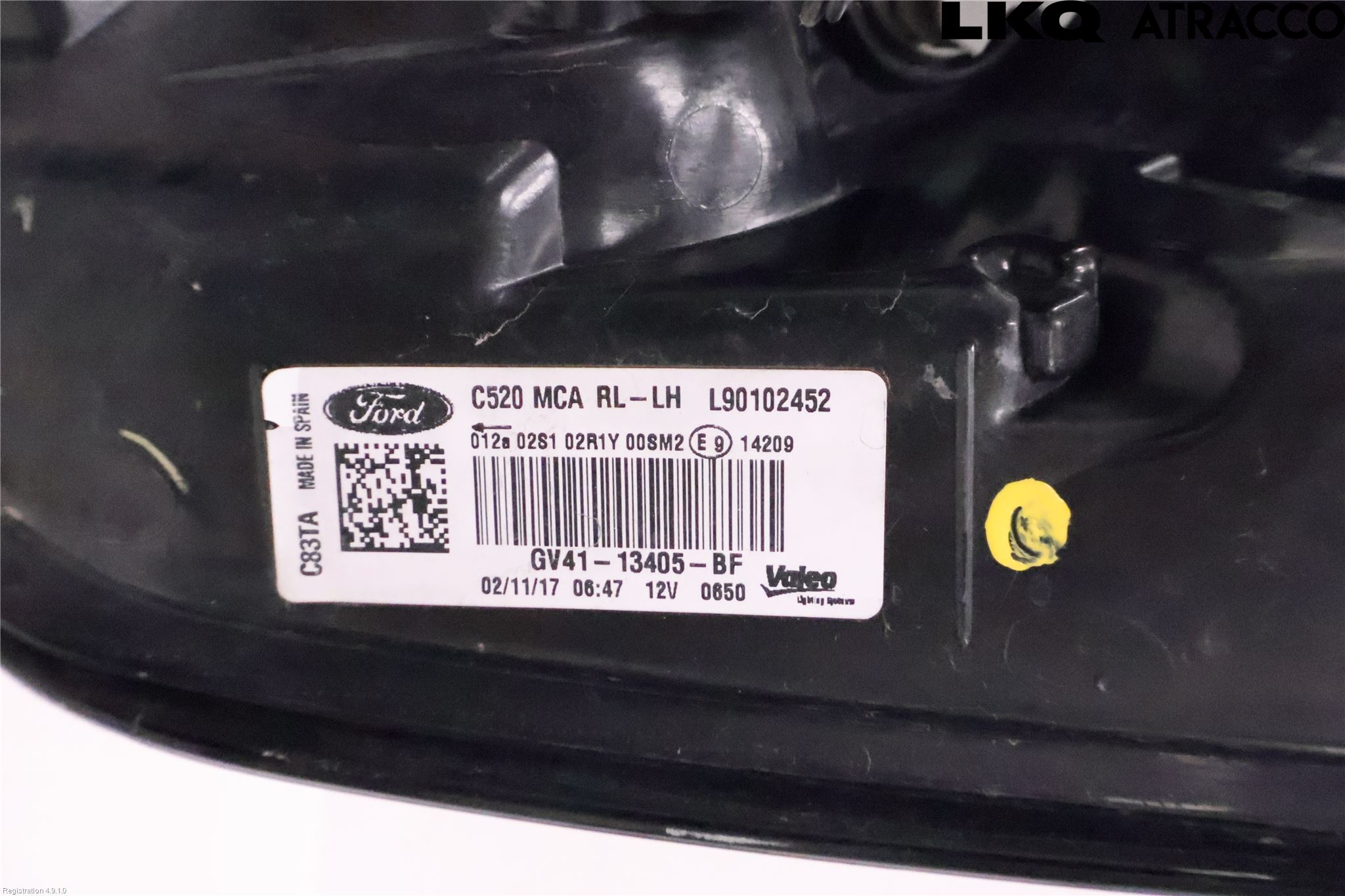 Ford KUGA 17-19 Baklykt Venstre