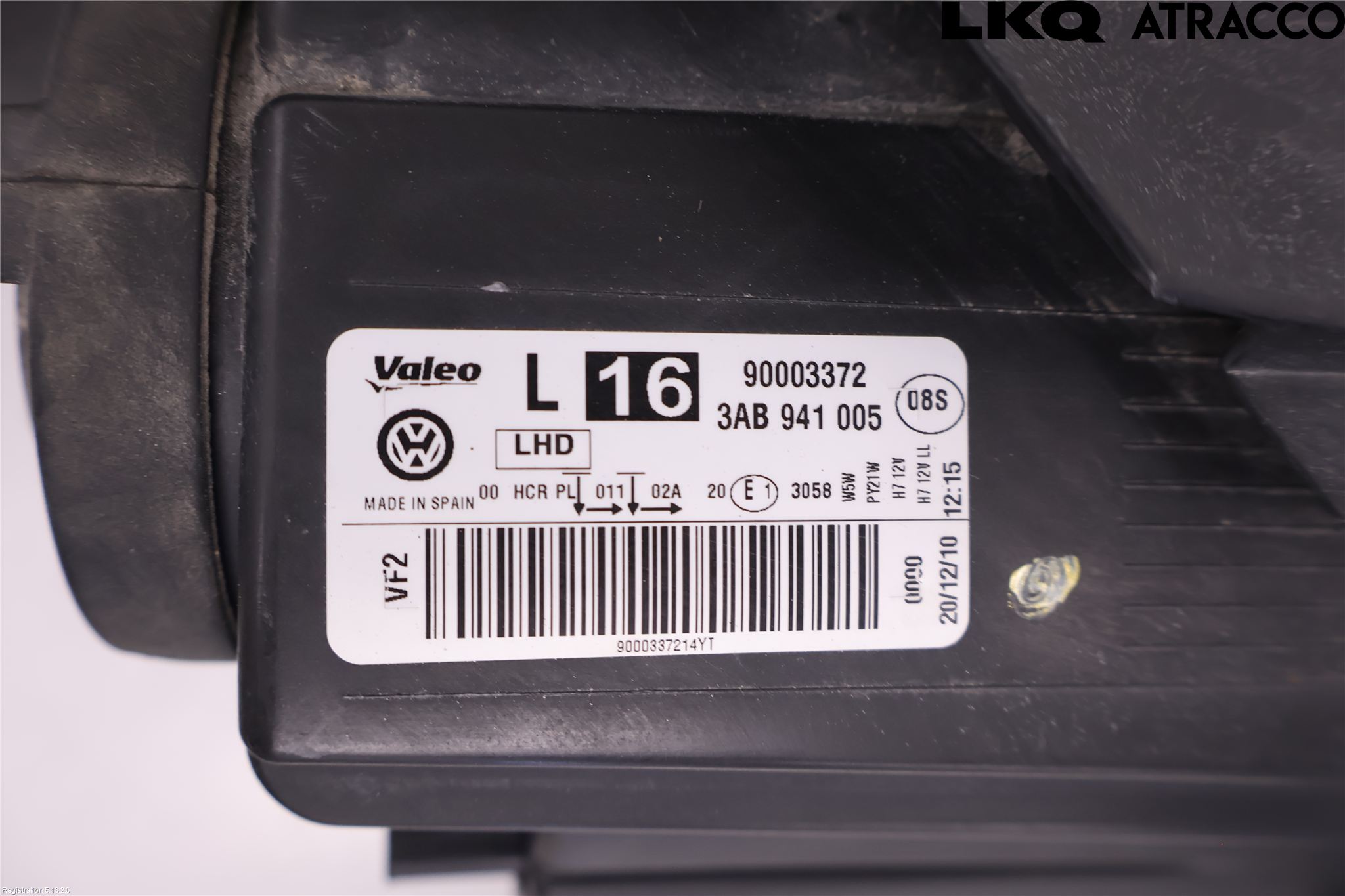 Volkswagen VW PASSAT 11-14 Frontlykt Venstre