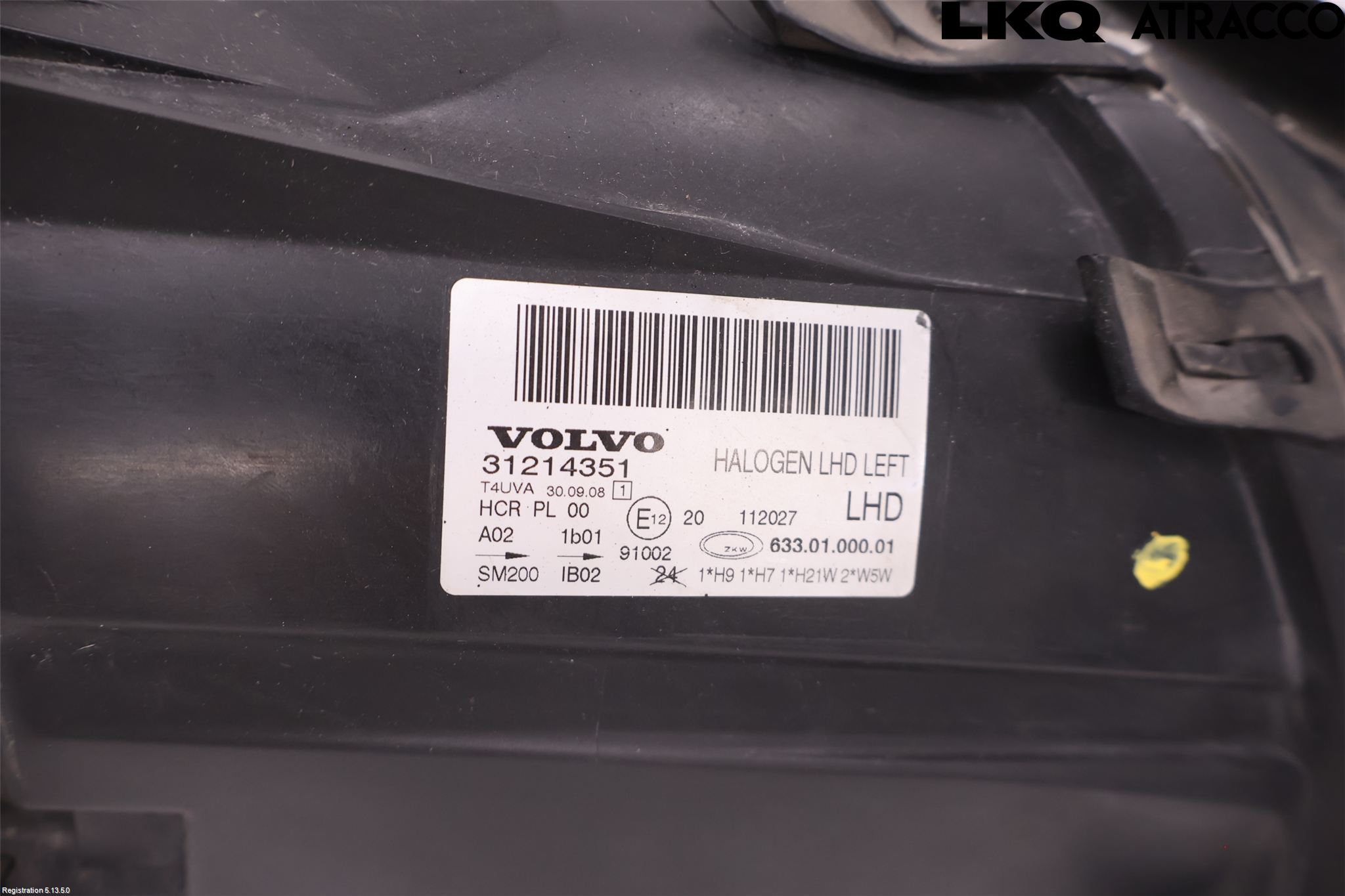 Volvo V70 08-13 Frontlykt Venstre