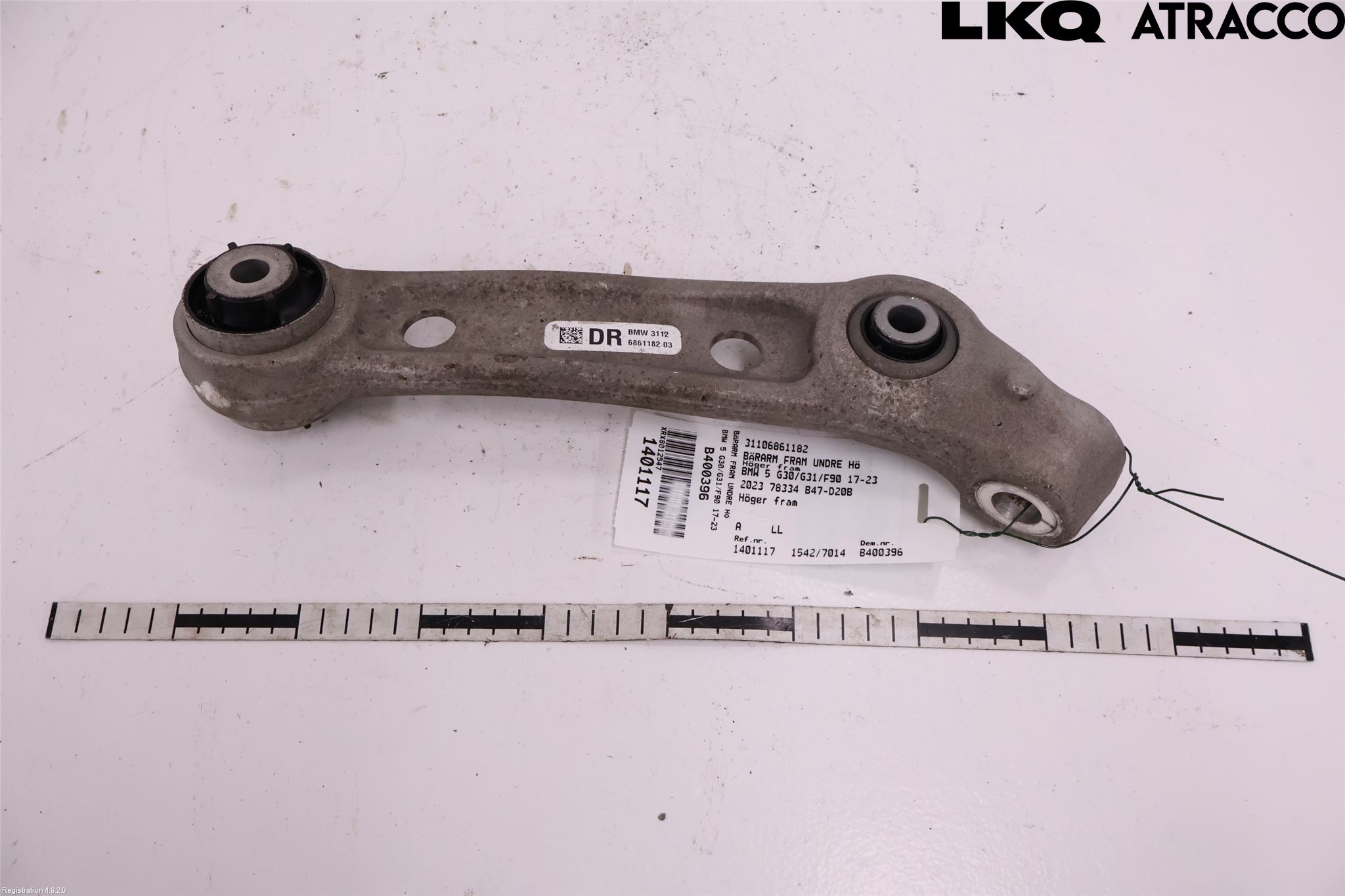 BMW 5 G30/G31/F90 17-23 Bærearm Foran Høyre Nedre