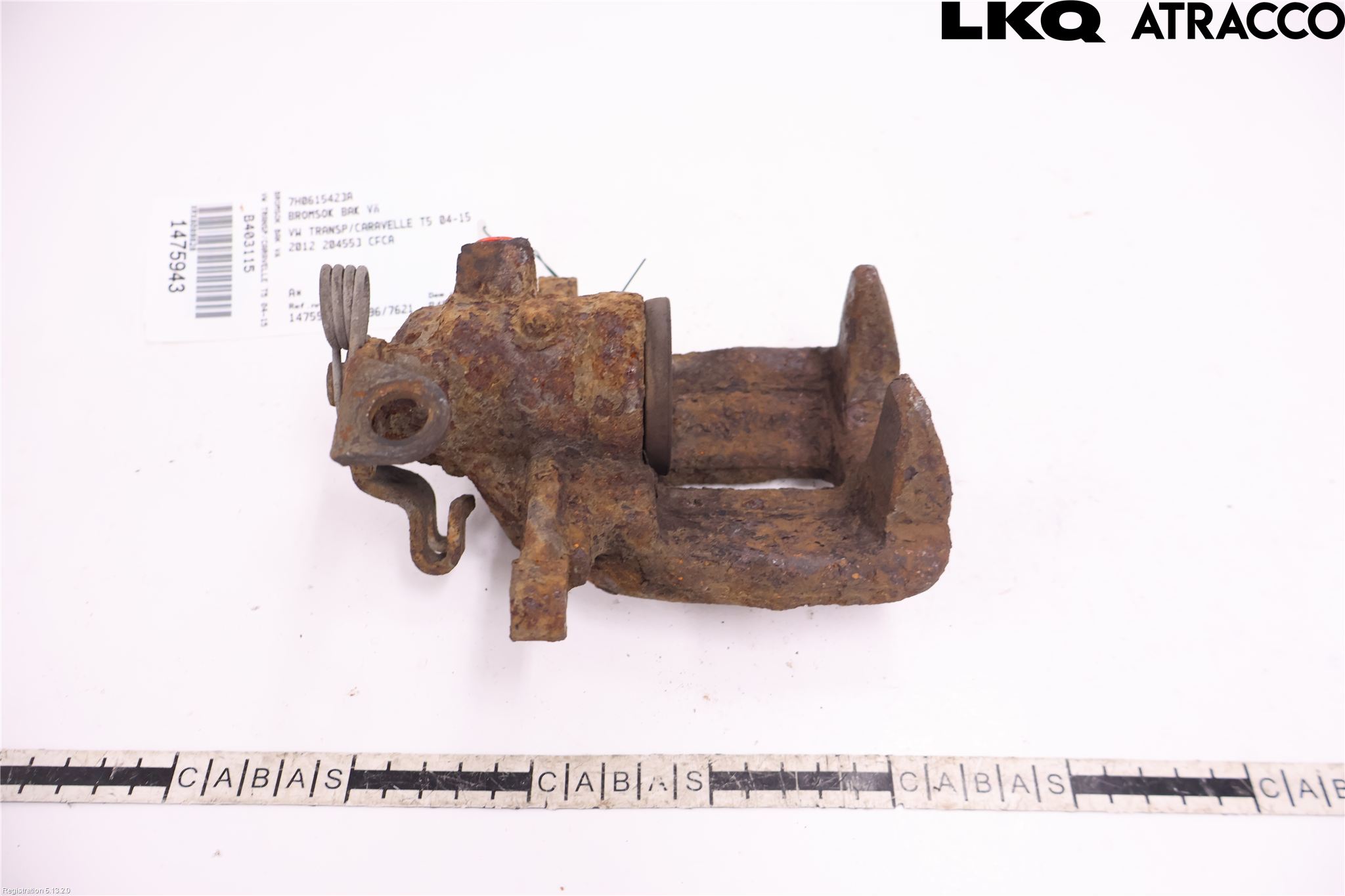 Volkswagen VW TRANSP/CARAVELLE (T5) 04-15 Bremsecaliper Bak Venstre