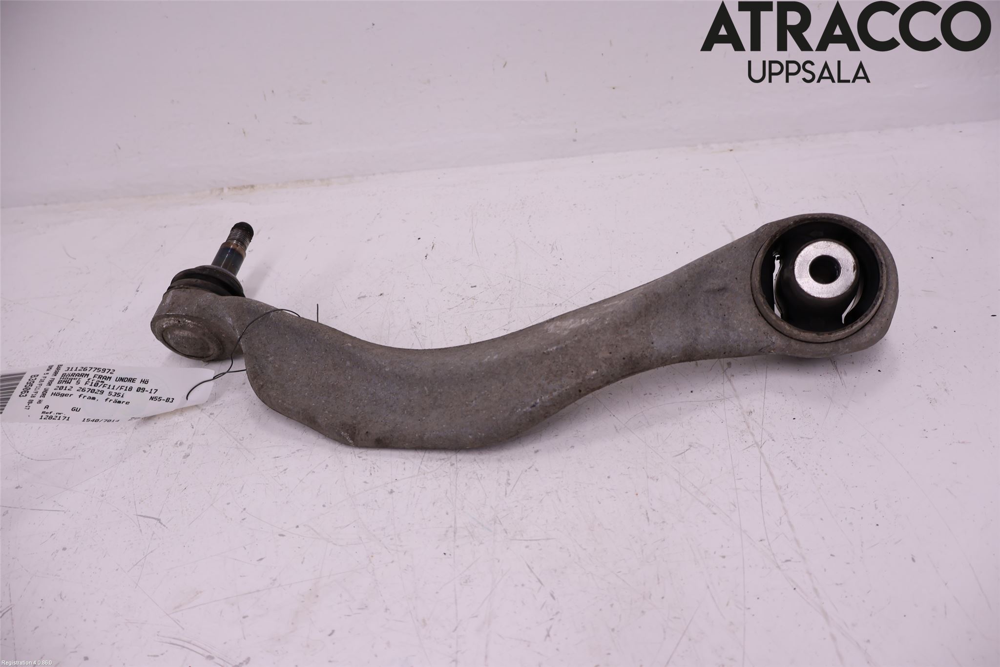 BMW 5 F10/F11/F18 09-17 Bærearm Foran Høyre Nedre