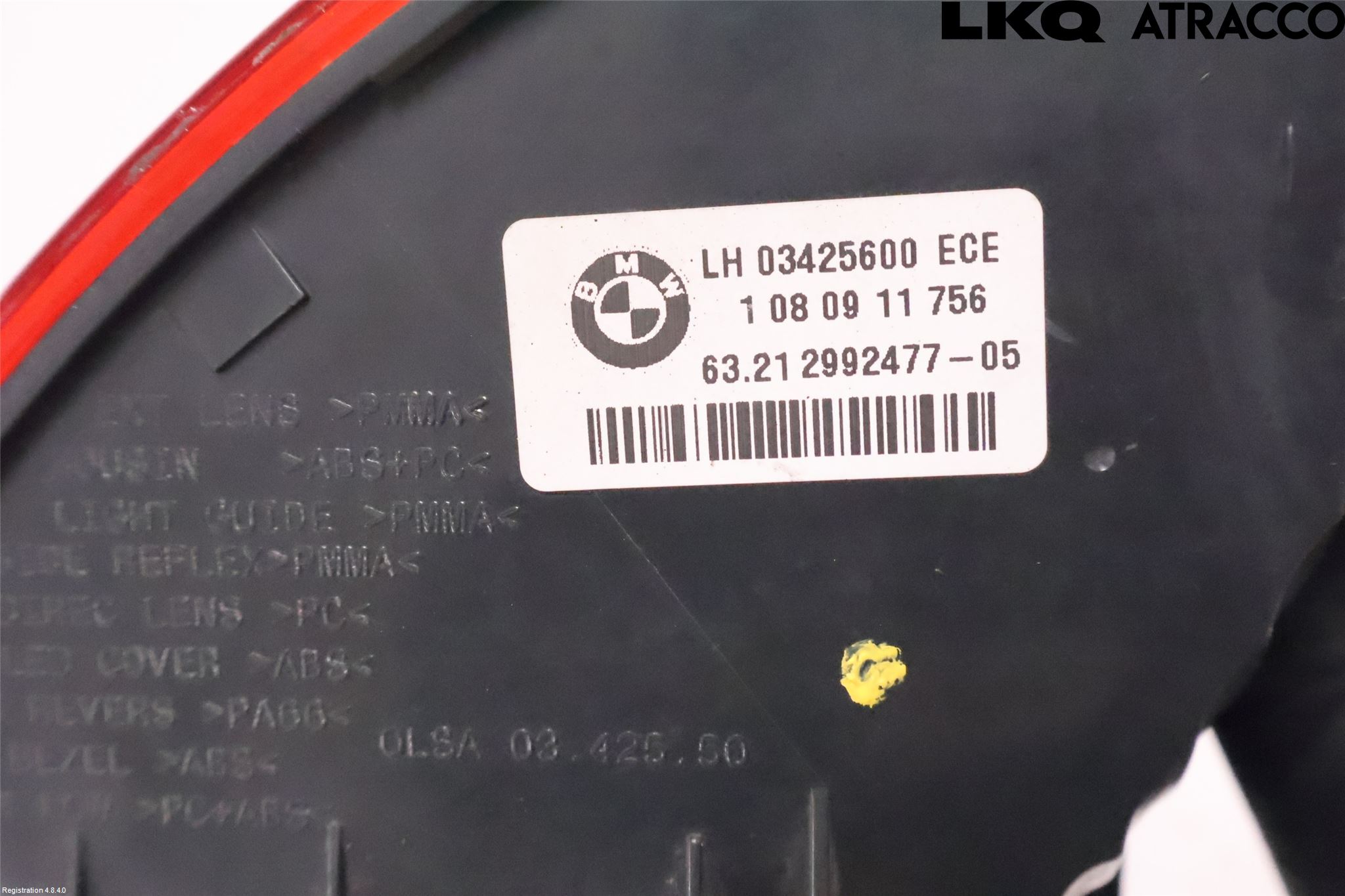 BMW X1 E84 10-15 Baklykt Venstre
