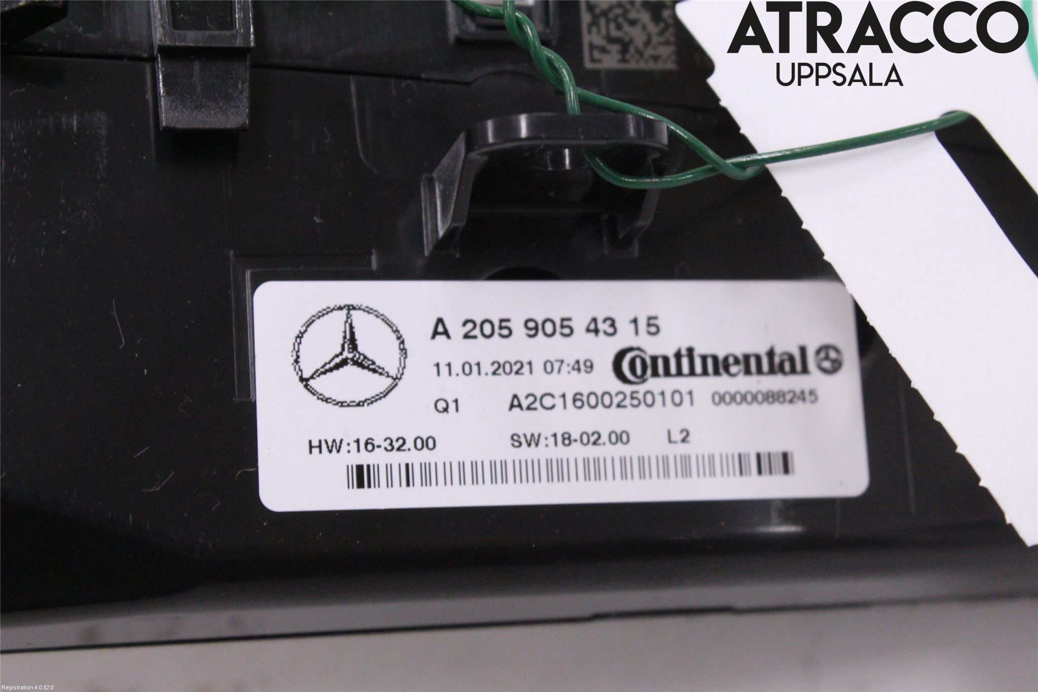 Mercedes-Benz MB C-KLASS (W205) 14-21 Varme Ac Betjening-Display