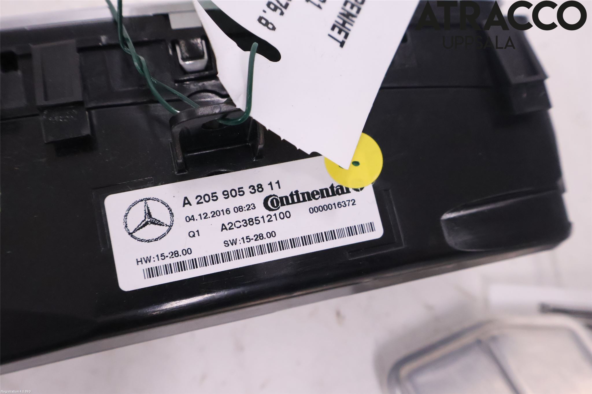 Mercedes-Benz MB C-KLASS (W205) 14-21 Varme Ac Betjening-Display