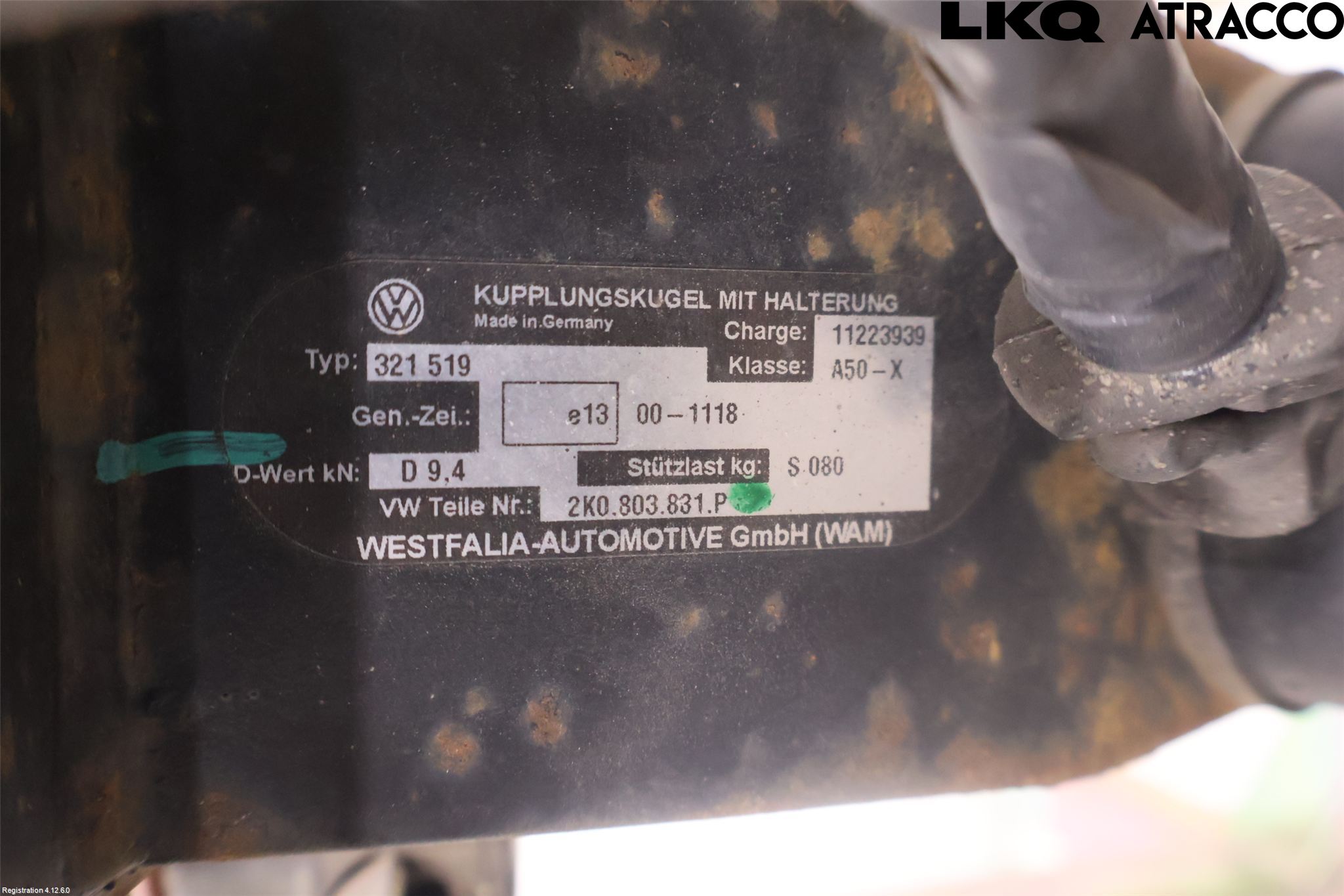 Volkswagen VW CADDY 11-15 Tilhengerfeste