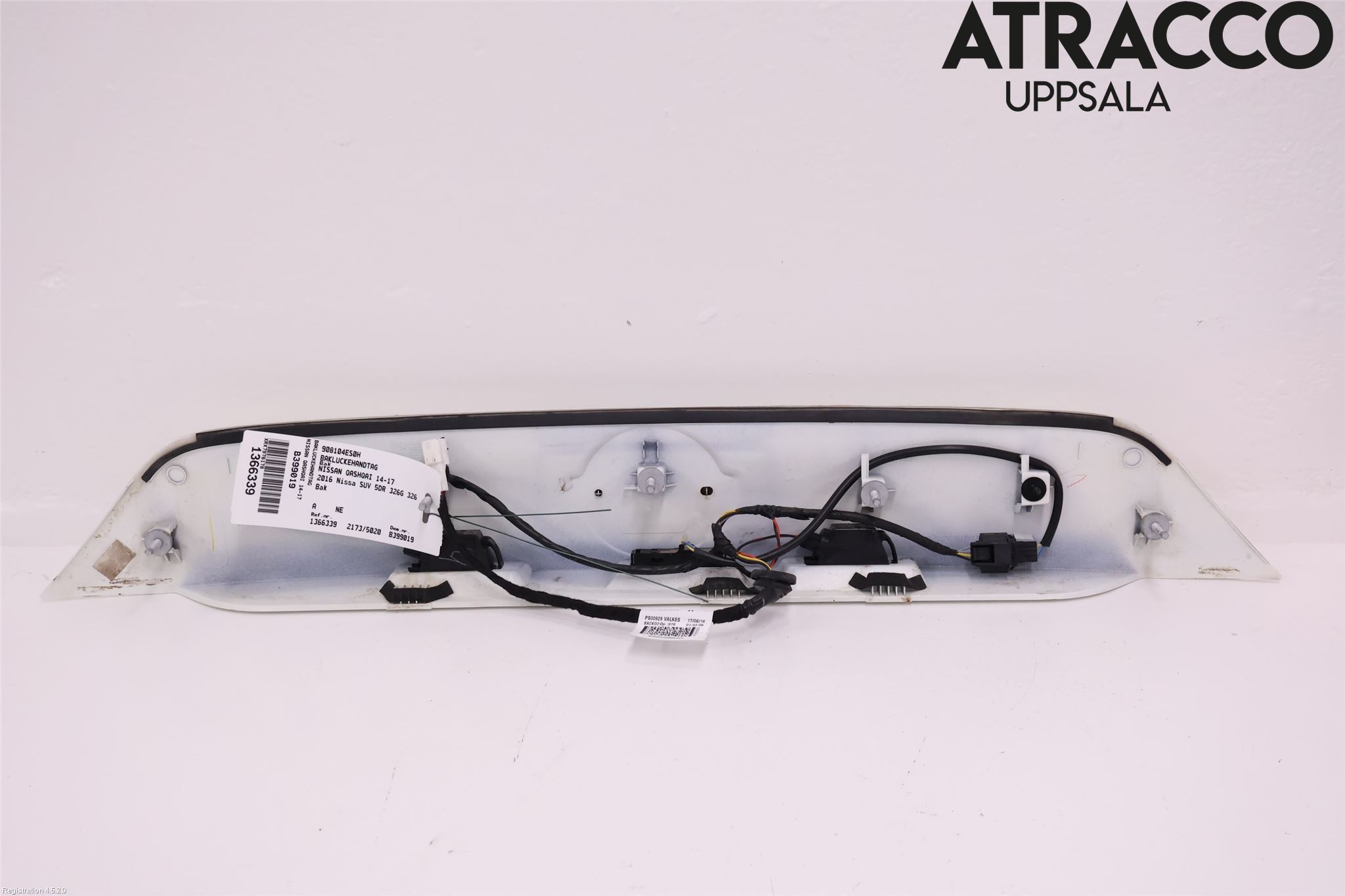 Nissan QASHQAI 14-17 Bakluke Handtak Ytre