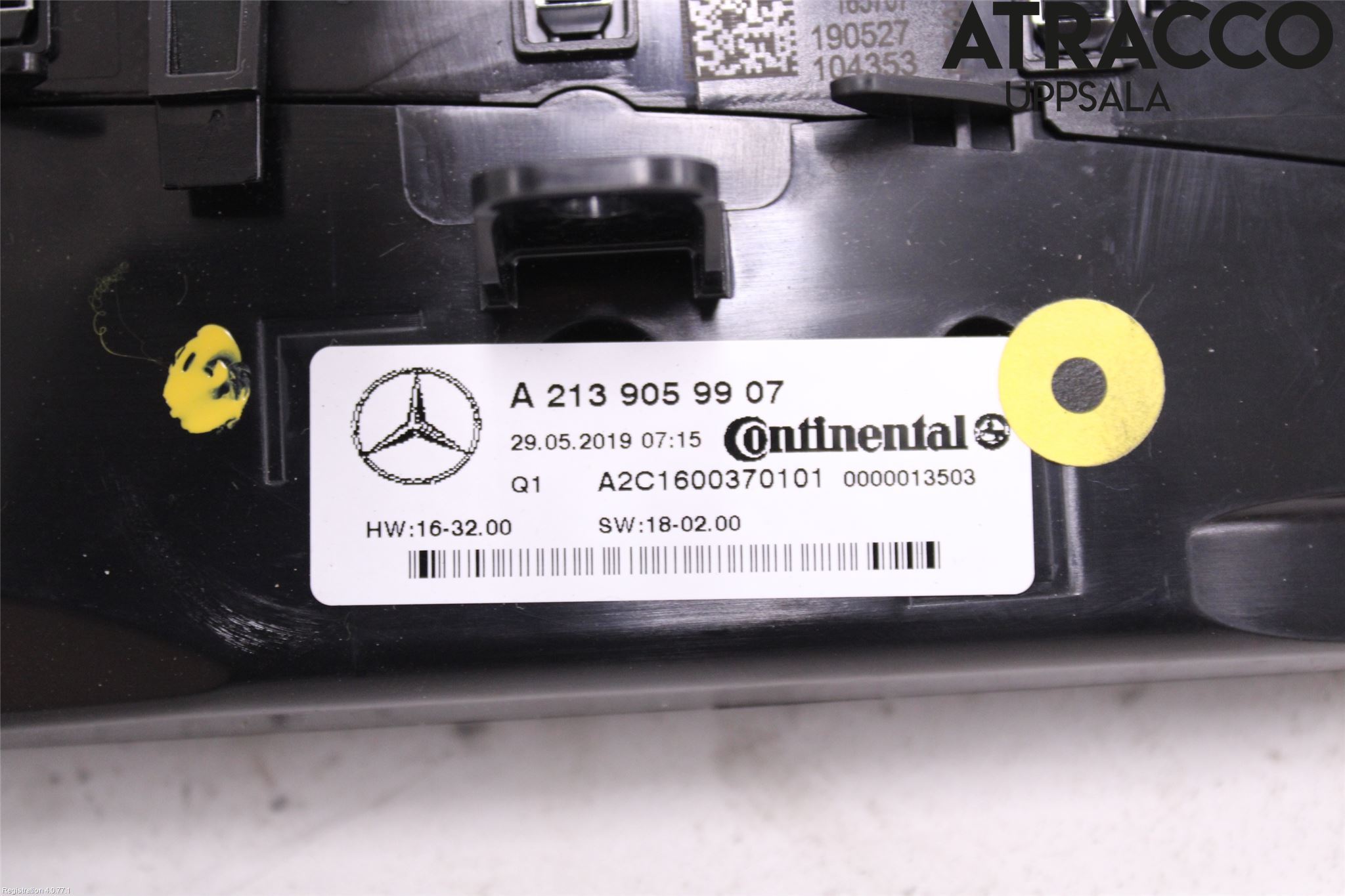 Mercedes-Benz MB E-KLASS (W213) 16-23 Varme Ac Betjening-Display