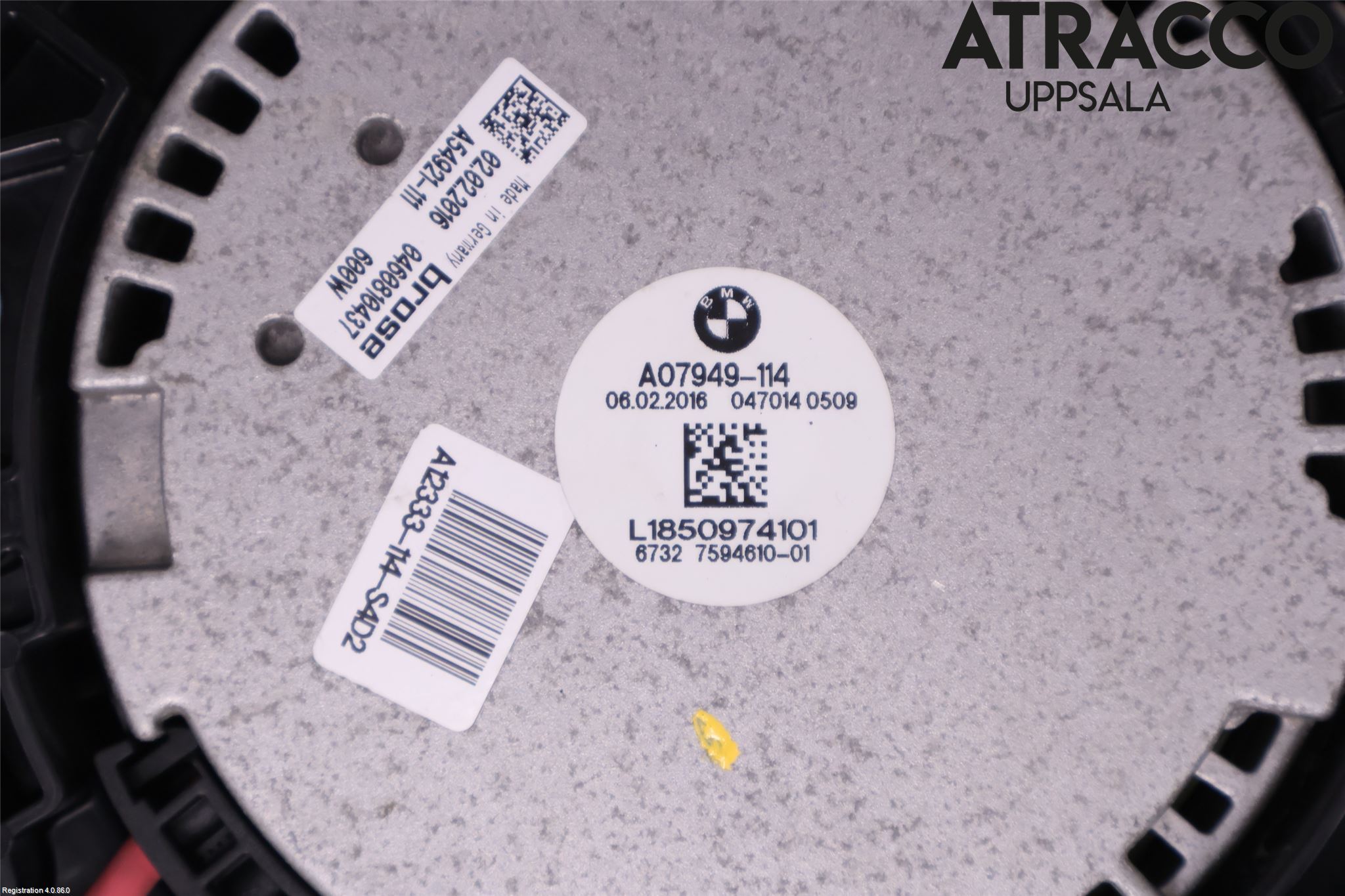 BMW 5 F10/F11/F18 09-17 Kjølevifte Elektrisk