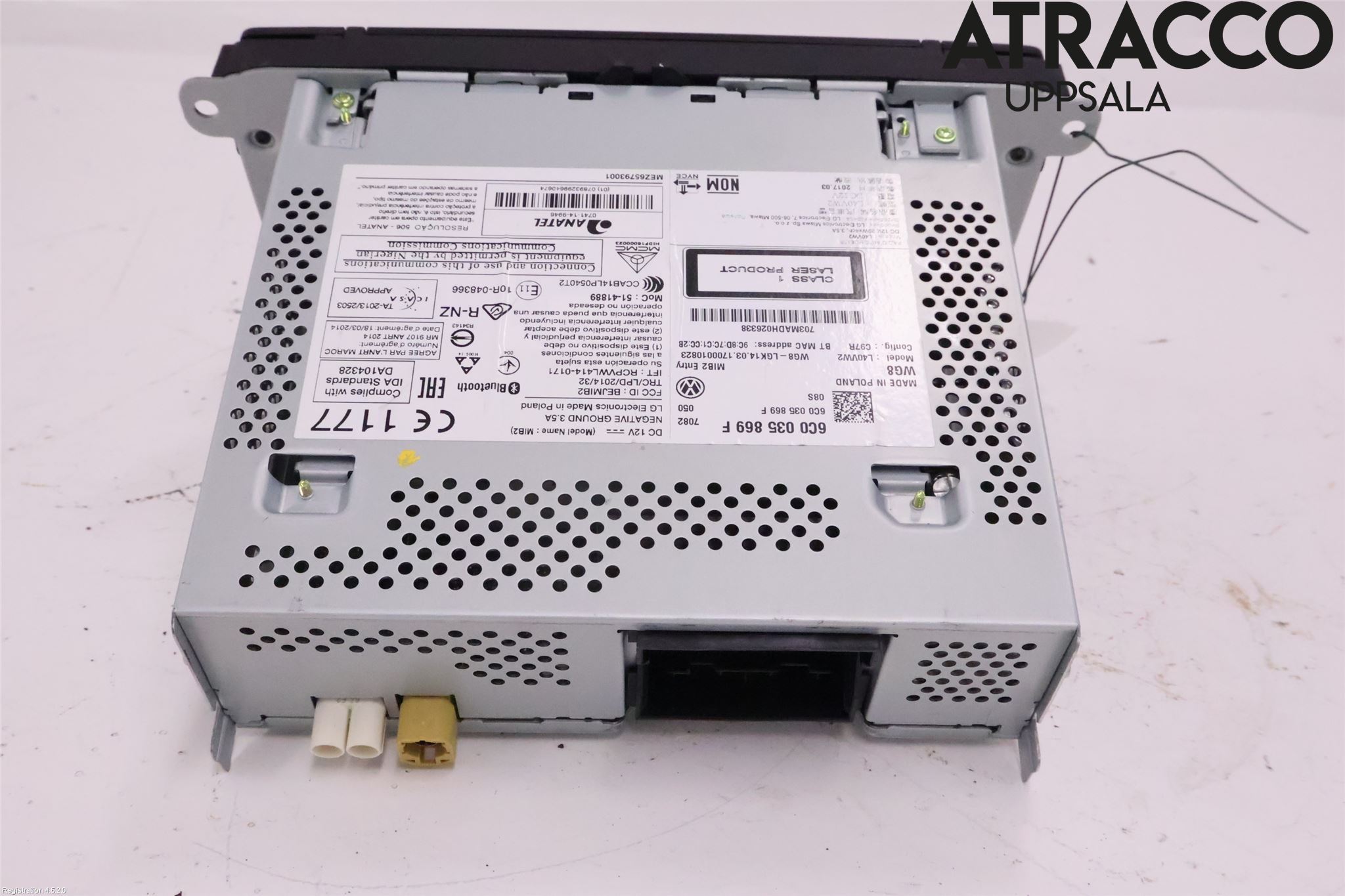 Volkswagen VW POLO 10-17 Stereo Radio Med Cd
