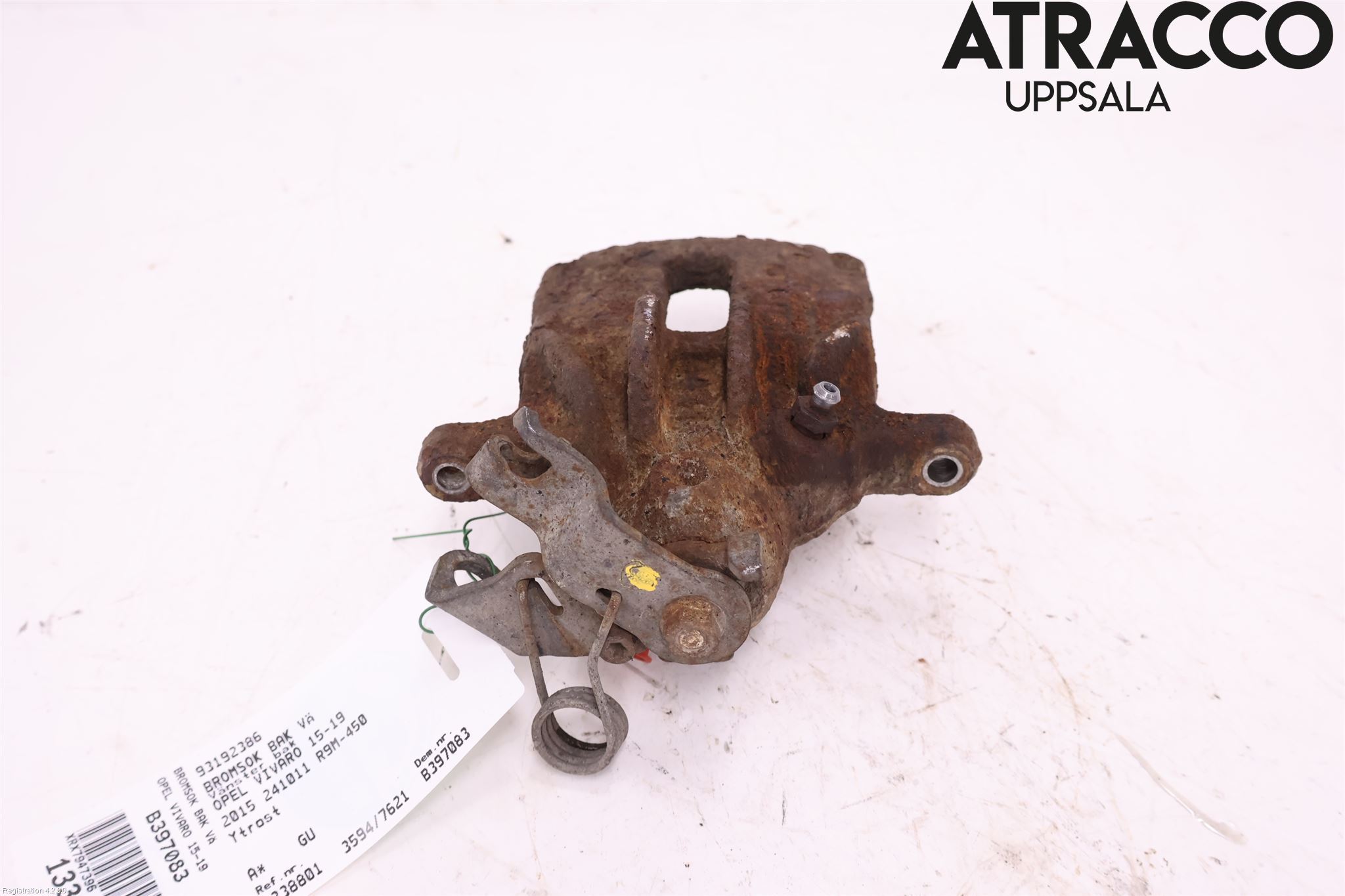 Opel VIVARO 15-19 Bremsecaliper Bak Venstre