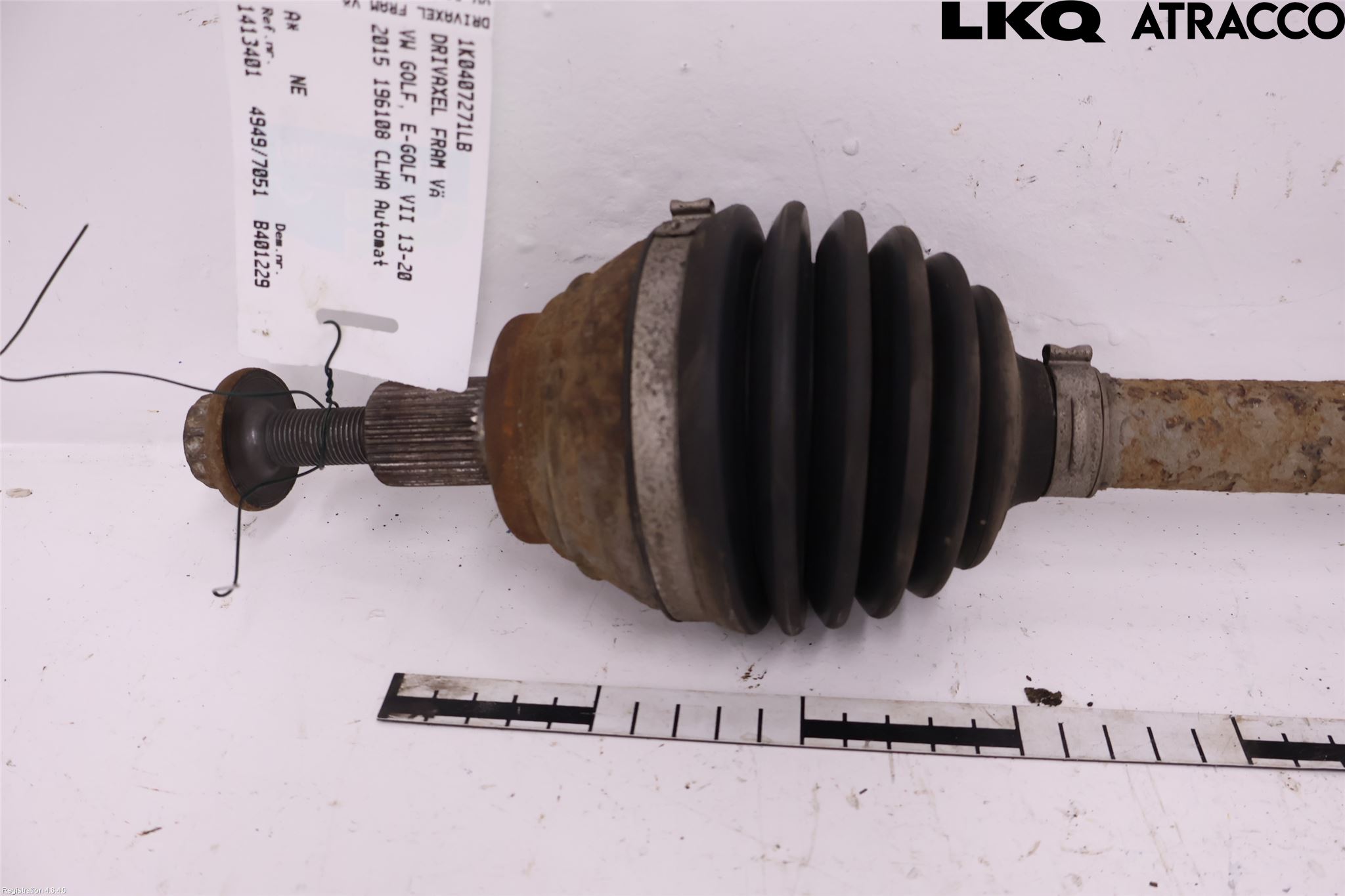 Volkswagen VW GOLF / E-GOLF VII 13-20 Drivaksel Foran Kompl Venstre