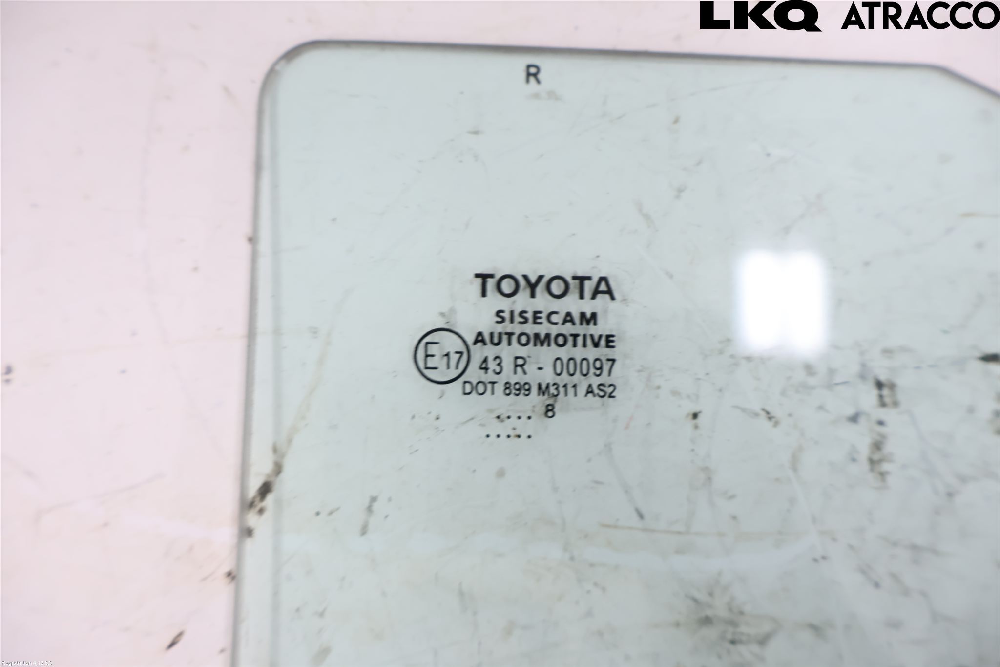 Toyota C-HR 16-23 Dørrute Bak Høyre Trekant 4D