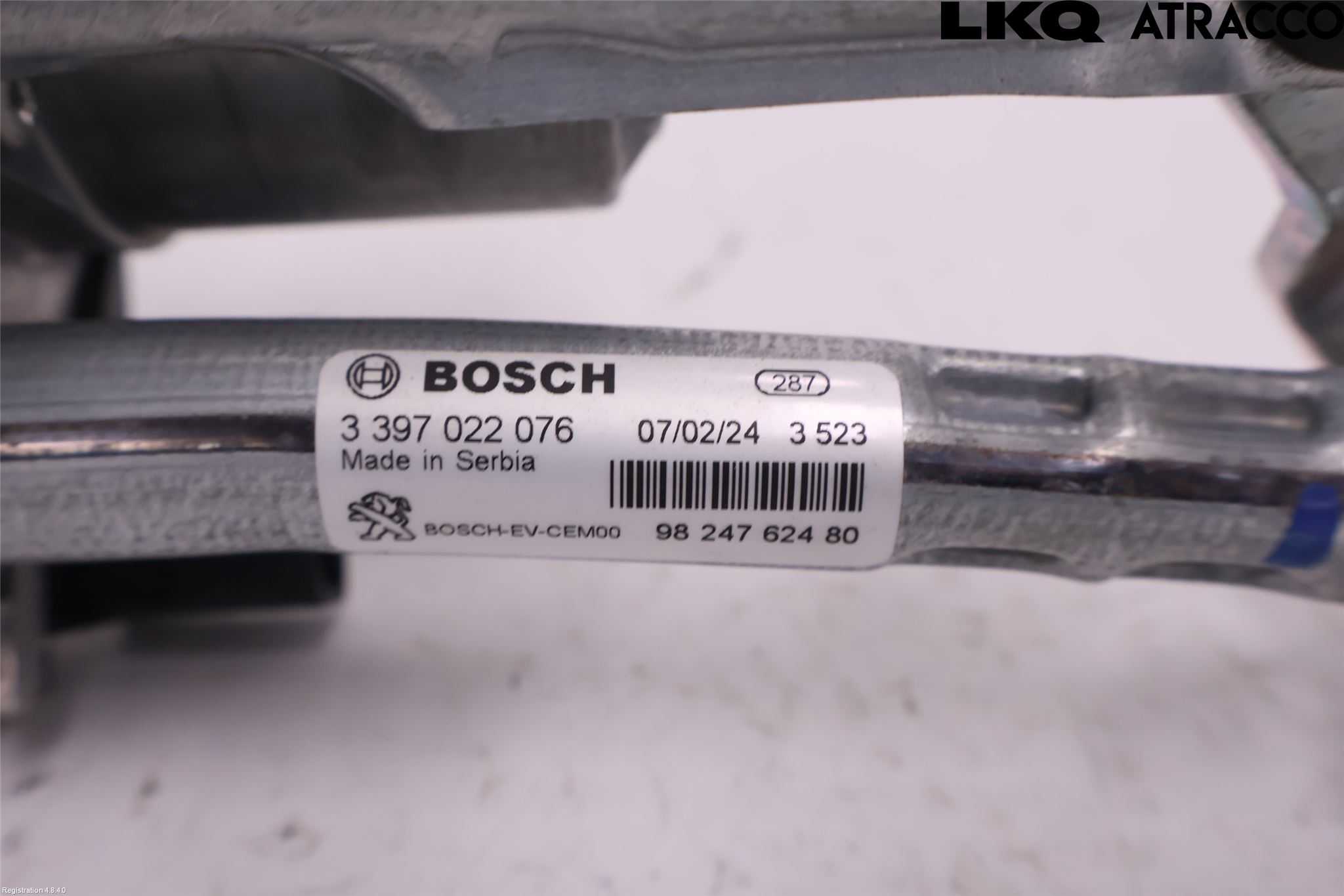 Peugeot 3008 / E-3008 24- Viskeroverføring Frontrute