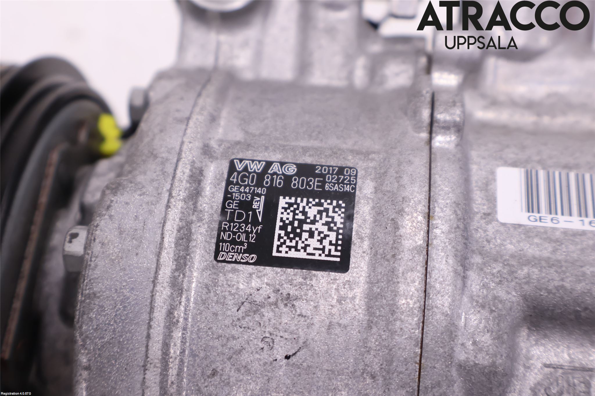 Audi A6/S6 4G 11-18 Varme Ac Kompressor