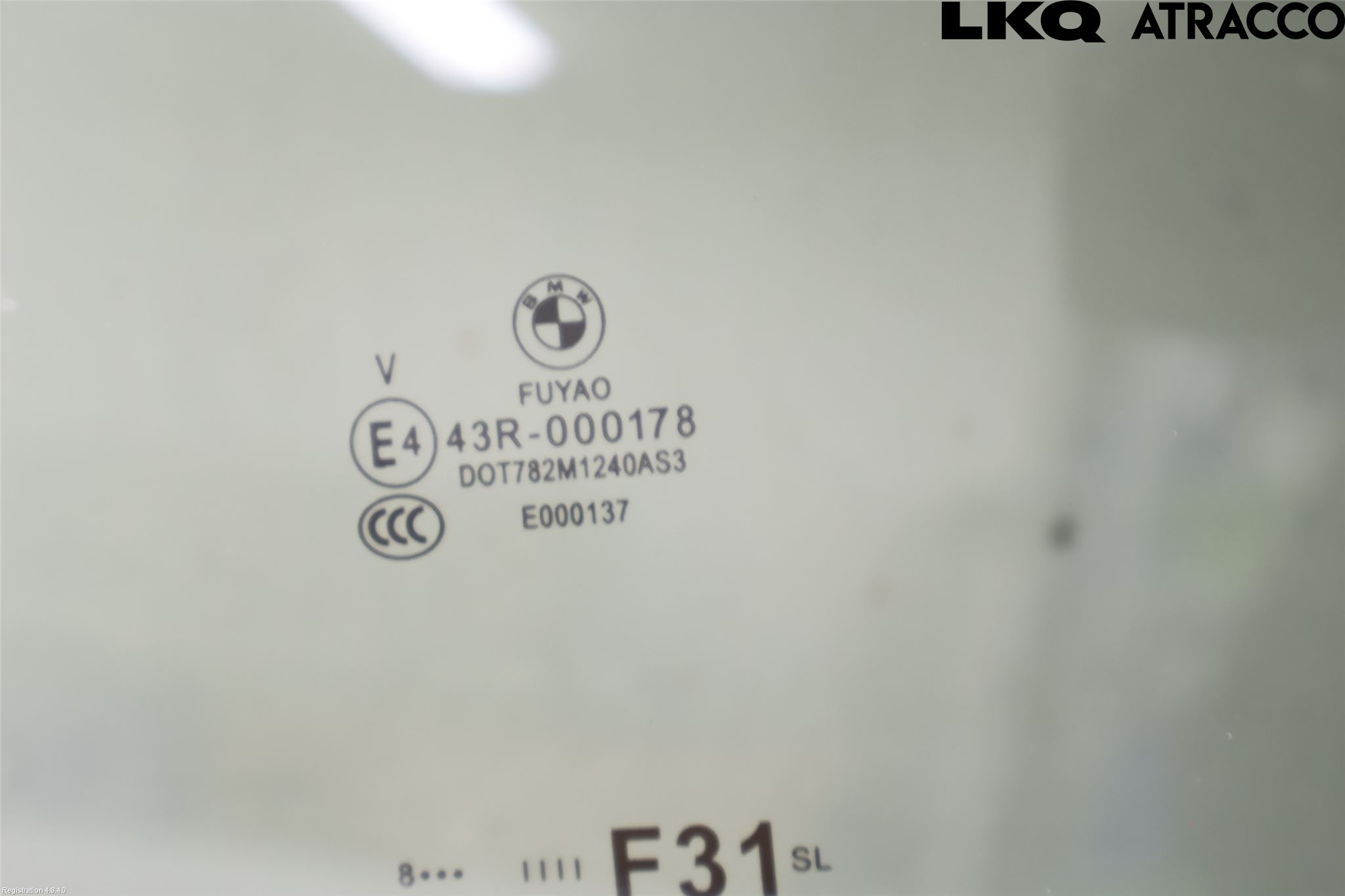 BMW 3 F30/F31/F80 12-19 Dørrute Bak Venstre 4Dørs
