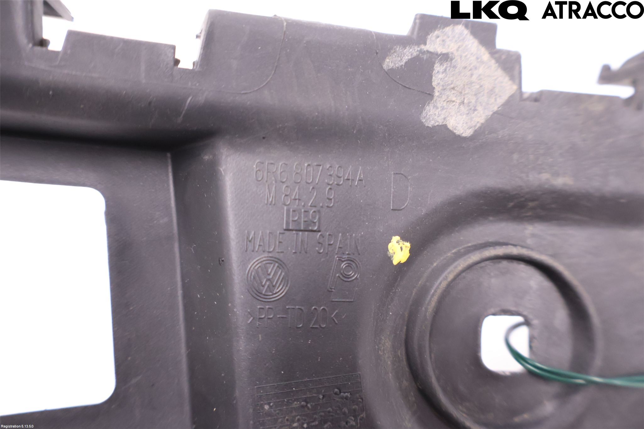 Volkswagen VW POLO 10-17 Støtfangerfeste Bak Høyre