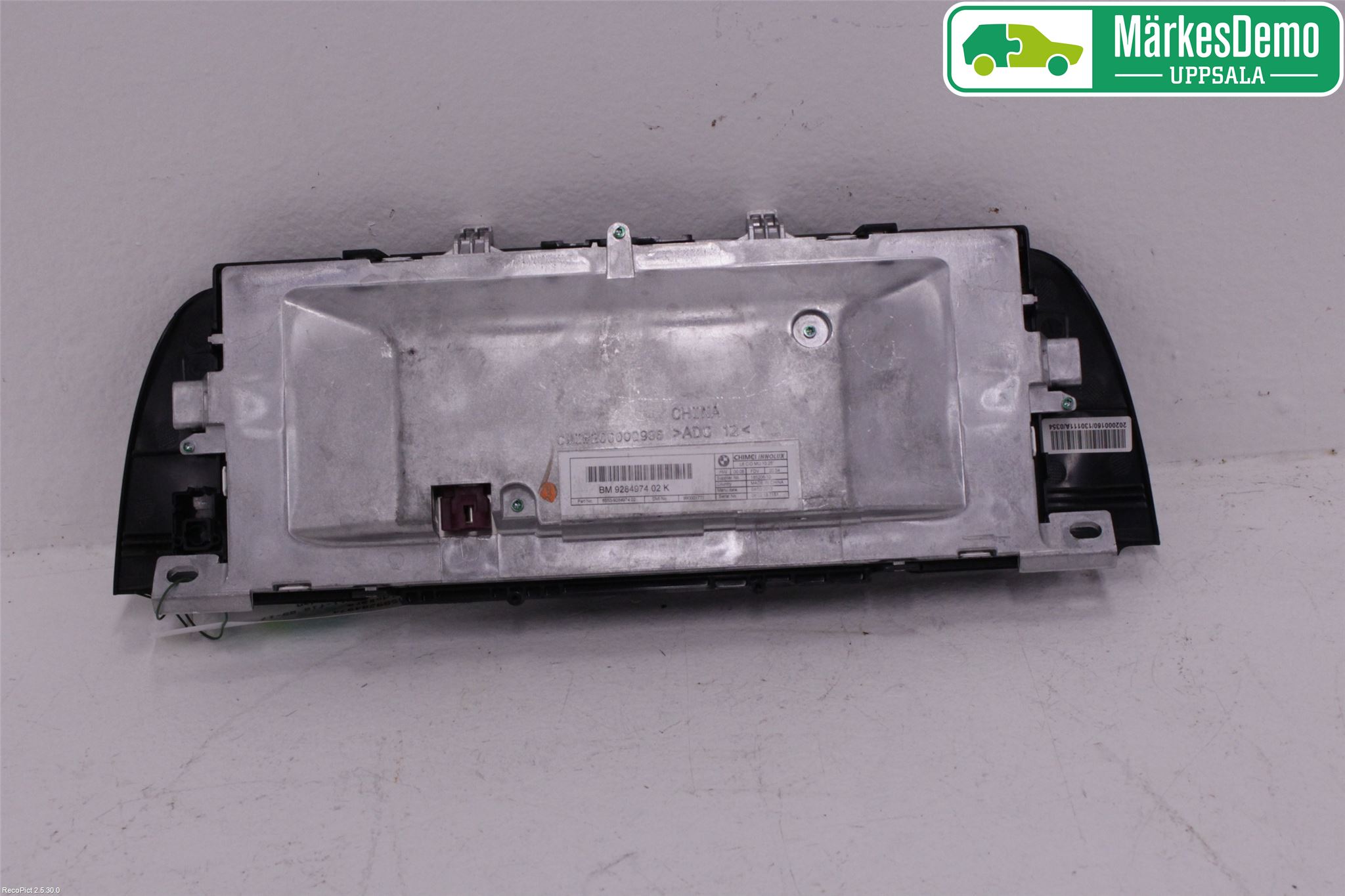 BMW 5 F10/F11/F18 09-17 Instr Skjerm Dvd-Gps-Ac-Tlf