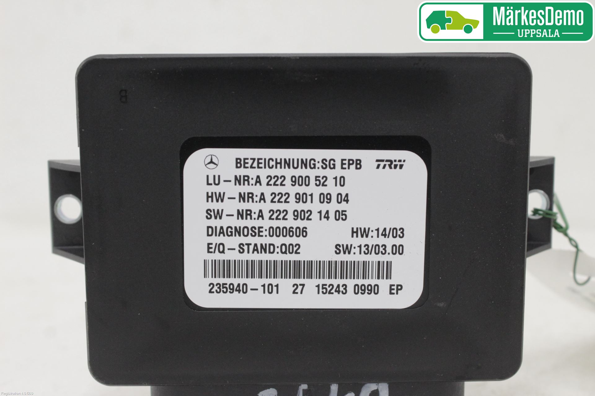 Mercedes-Benz MB C-KLASS (W205) 14-21 Styreenhet Parkbrems