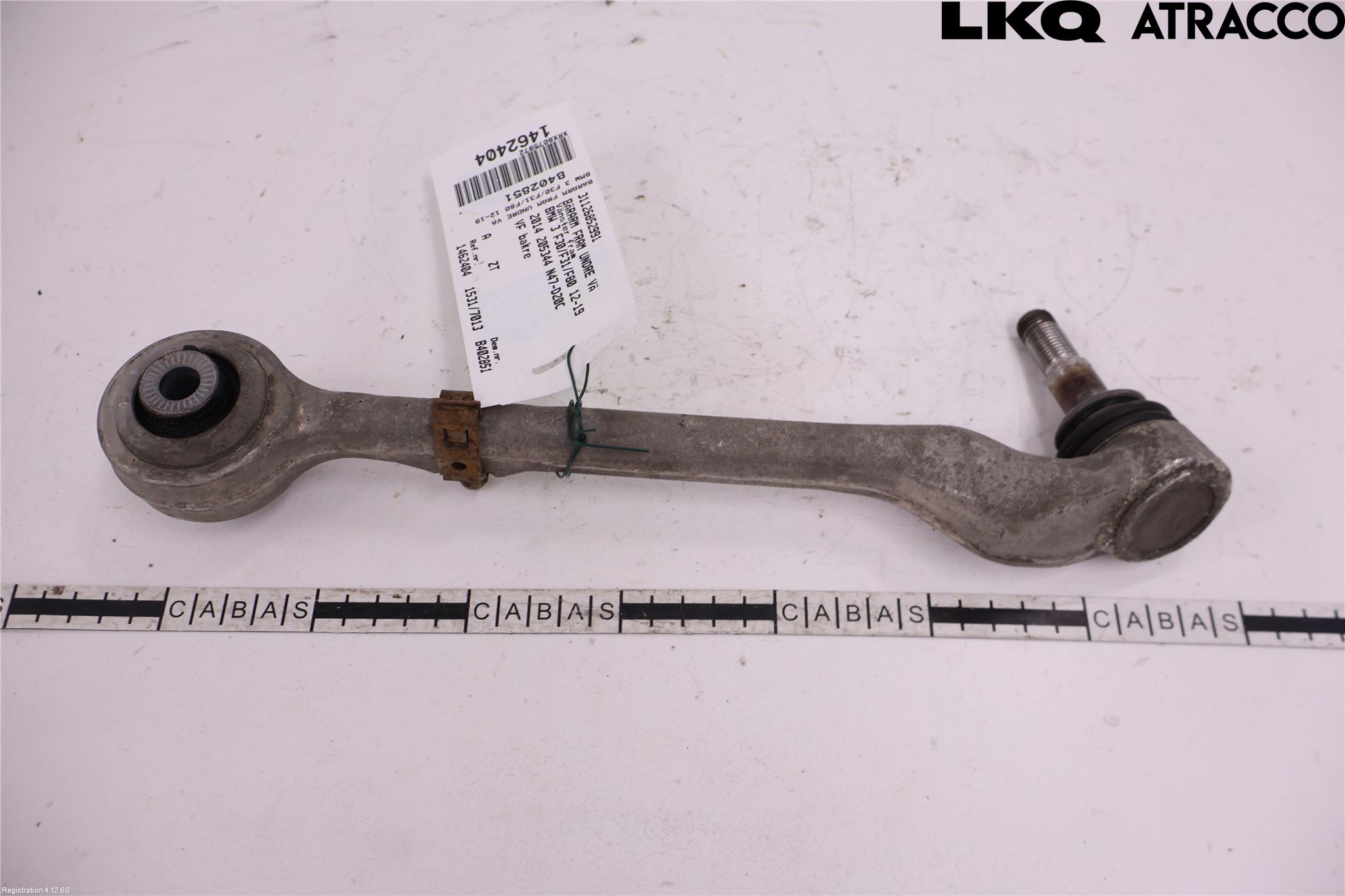 BMW 3 F30/F31/F80 12-19 Bærearm Foran Venstre Nedre