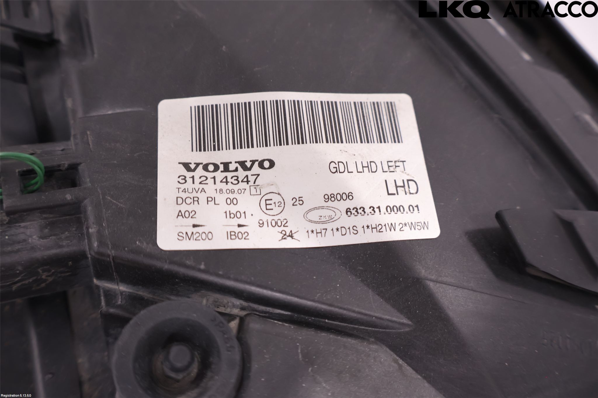 Volvo V70 08-13 Frontlykt Venstre