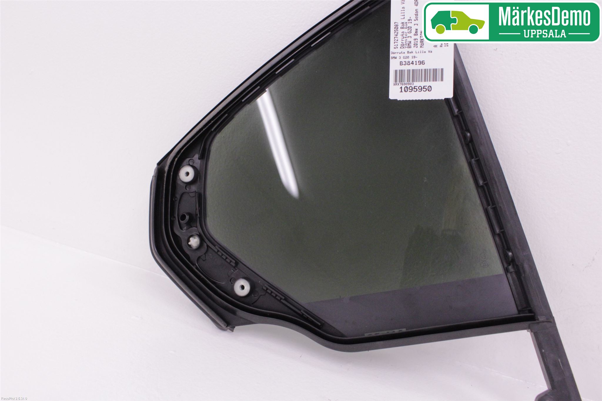 BMW 3 G20/G21/G80/G81 19- Dørrute Bak Vens Trekant 4D