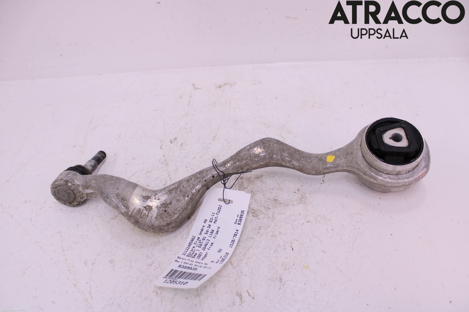 BMW 1 E87/81 5D/3D 03-11 Bærearm Foran Høyre Nedre