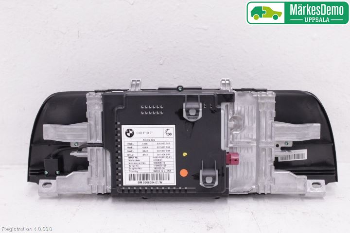 BMW 5 F10/F11/F18 09-17 Instr Skjerm Dvd-Gps-Ac-Tlf