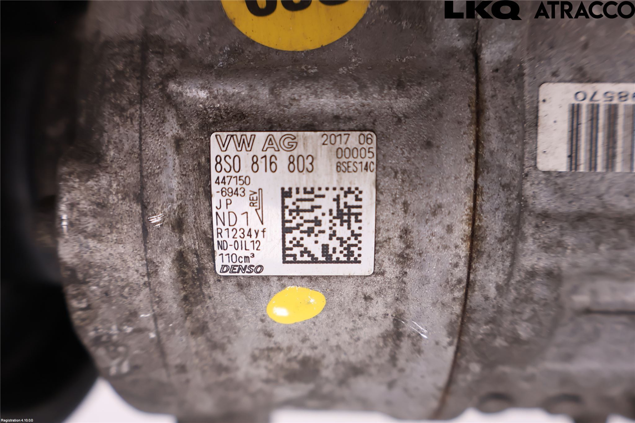 Audi A3/S3 8V 13-20 Varme Ac Kompressor