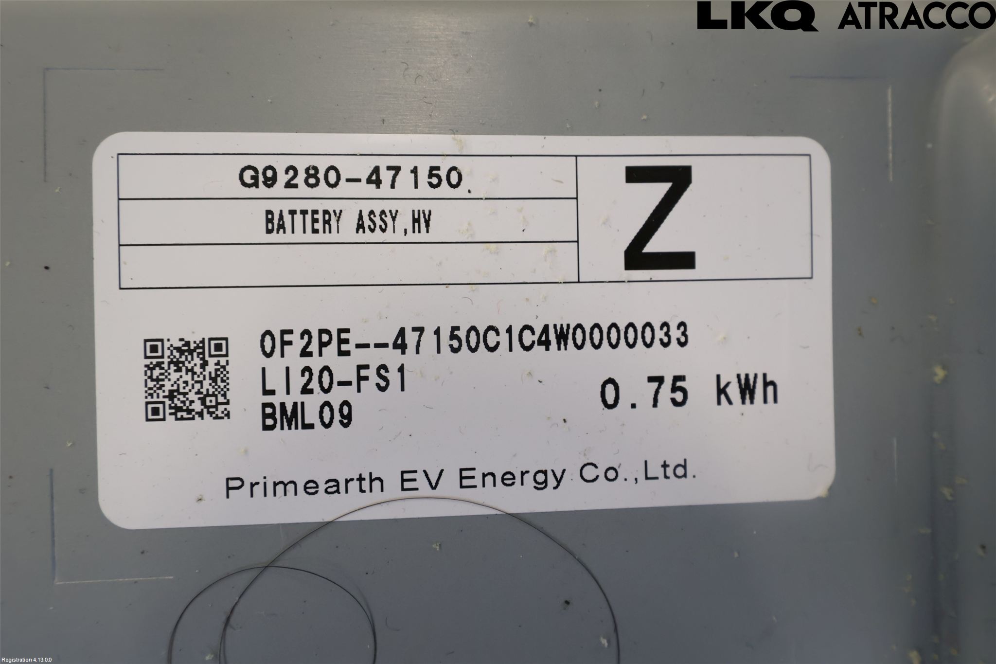 Toyota COROLLA 19- Hybrid Batteri