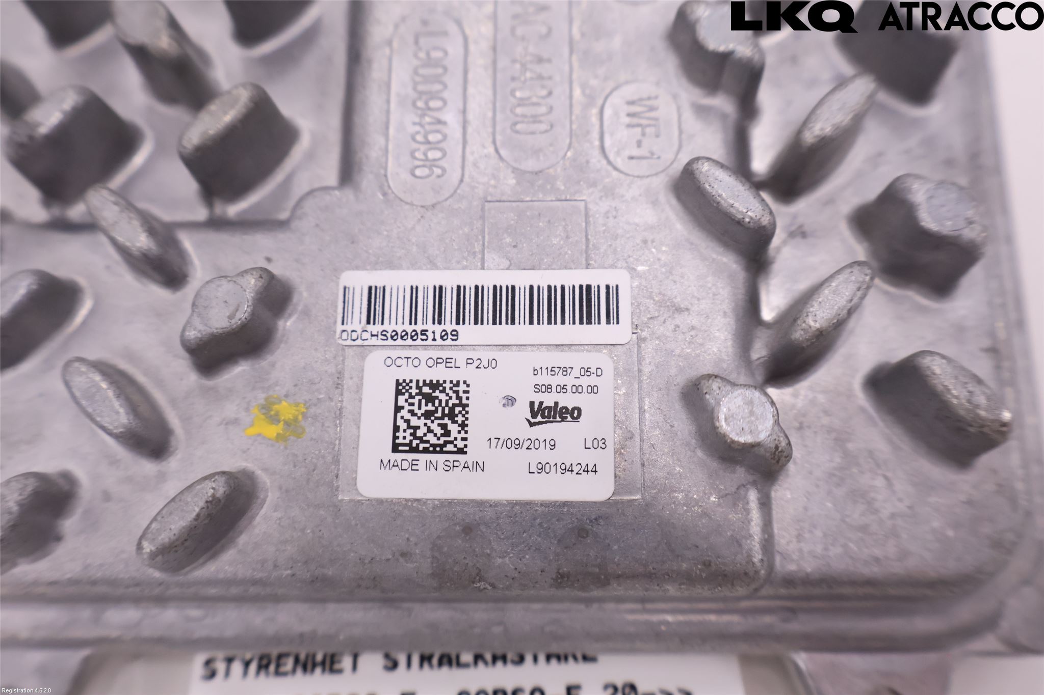 Opel CORSA F, CORSA-E 20- Styreenhet Xenon