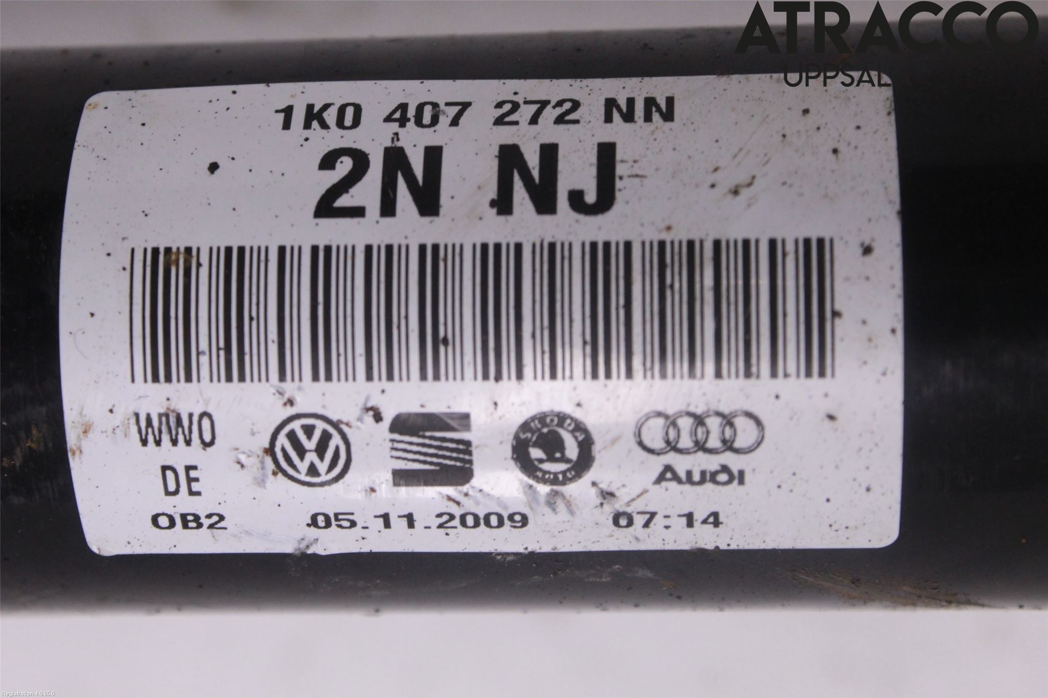 Skoda OCTAVIA (1Z) 05-13 Drivaksel Foran Kompl Høyre