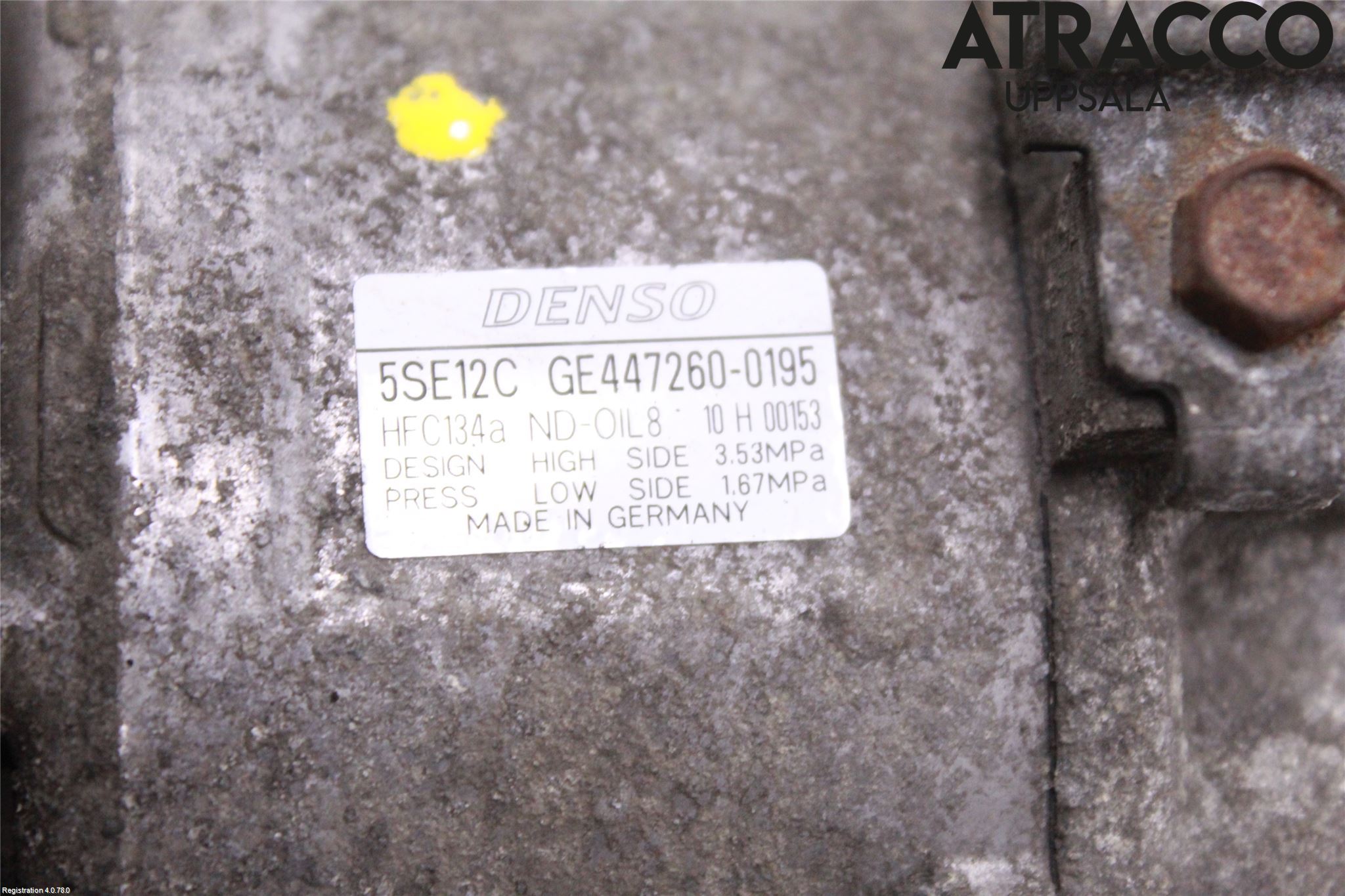 Toyota COROLLA VERSO 04-07 Varme Ac Kompressor