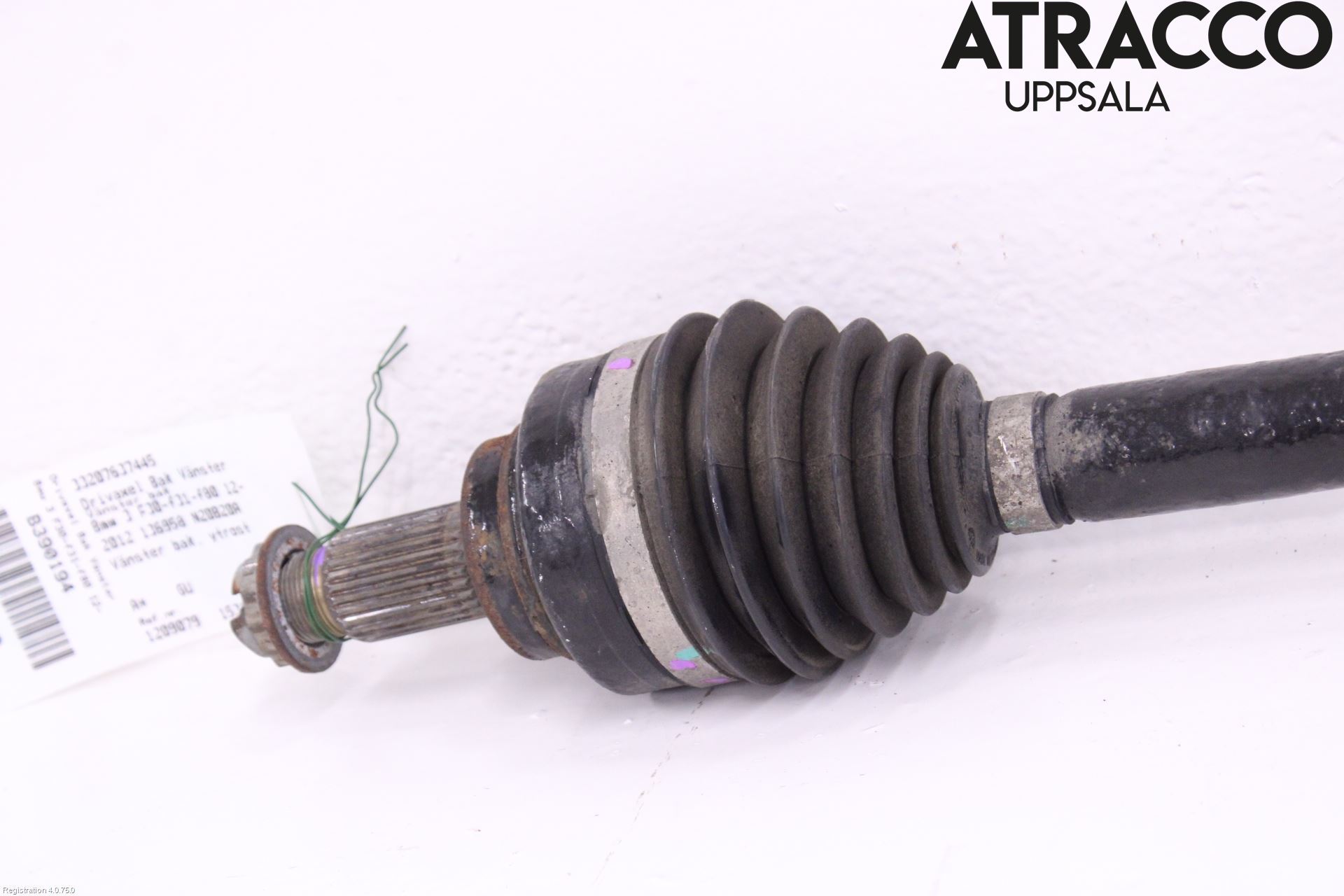 BMW 3 F30/F31/F80 12-19 Drivaksel Bak Kompl Venstre