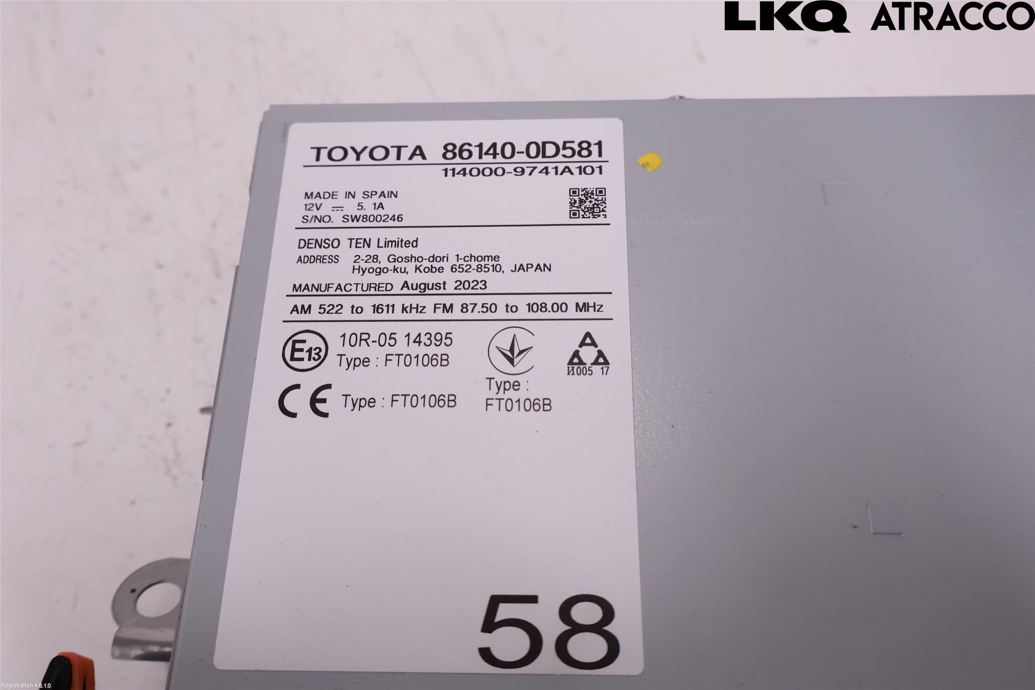 Toyota YARIS XP21 20- Stereo Radio Med Cd