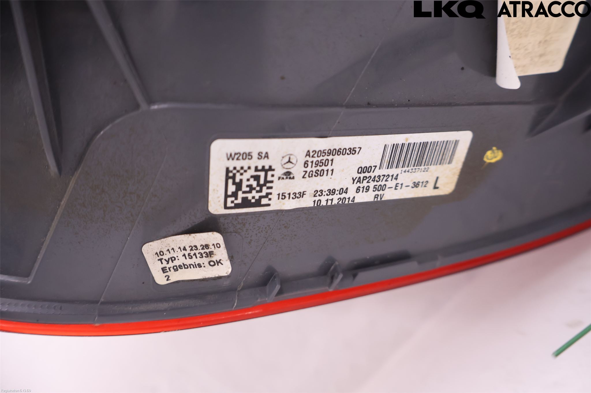 Mercedes-Benz MB C-KLASS (W205) 14-21 Baklykt Venstre