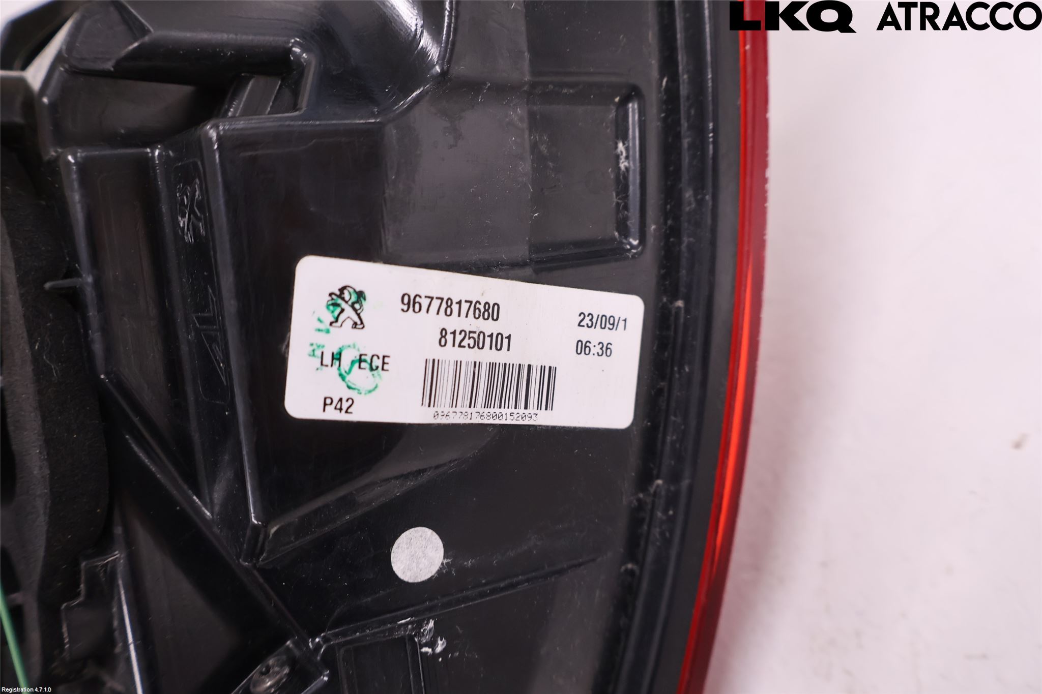 Peugeot 308 14-21 Baklykt Venstre