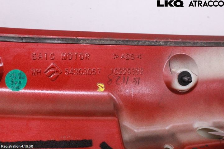 MG ZS EV 20- Spoiler Bakluke