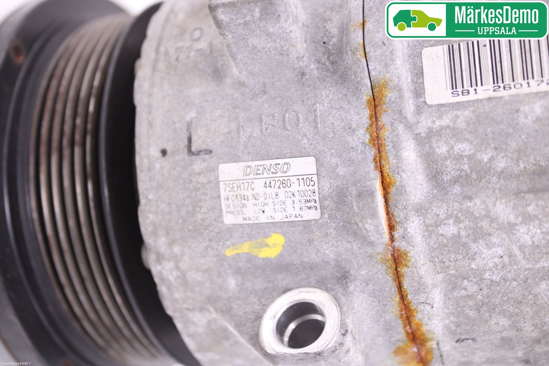 Lexus IS 220d/250/350 06-13 Varme Ac Kompressor