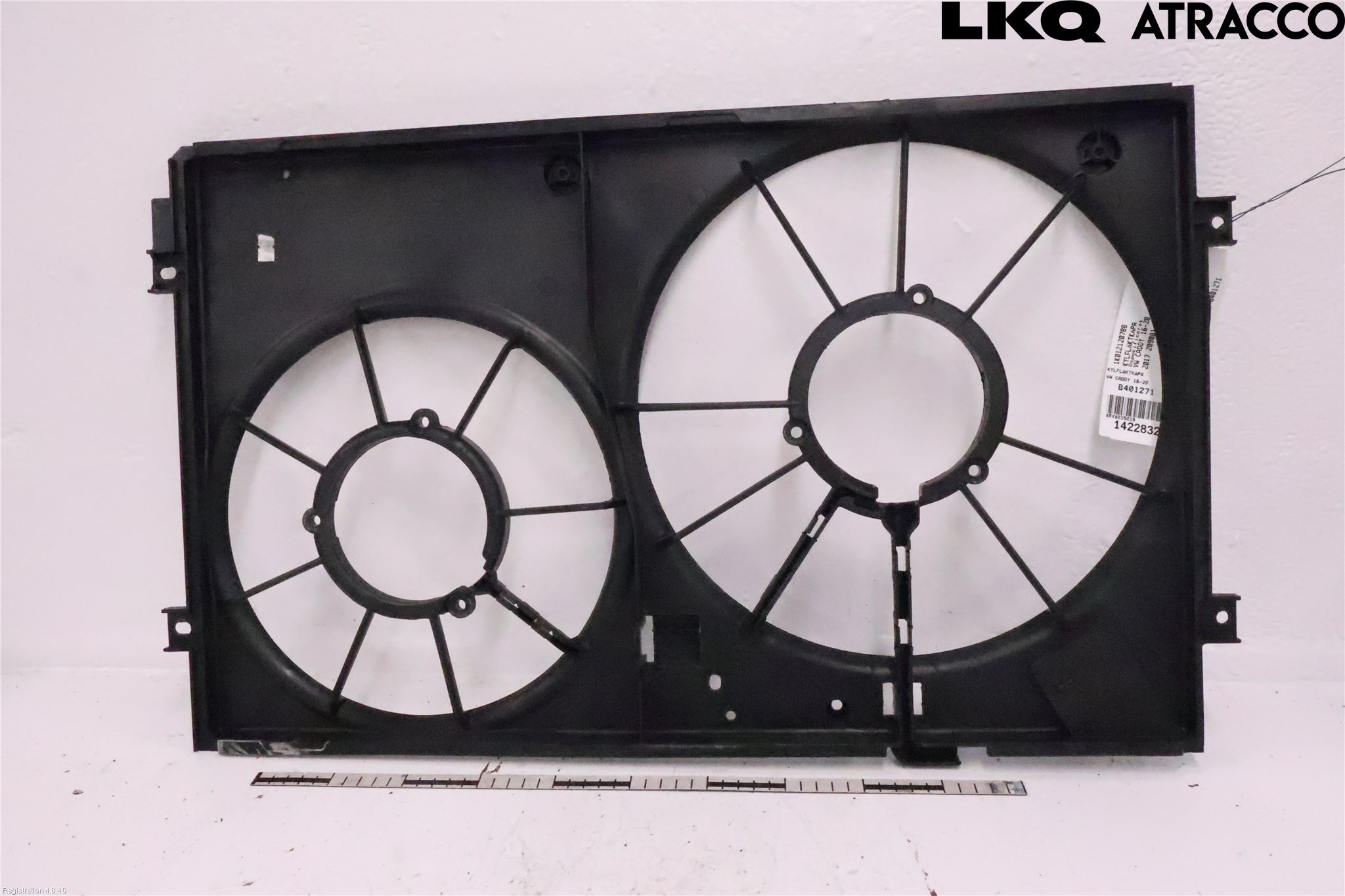 Volkswagen VW CADDY 16-20 Kjølevifte-Radiator Hus-Kåpe
