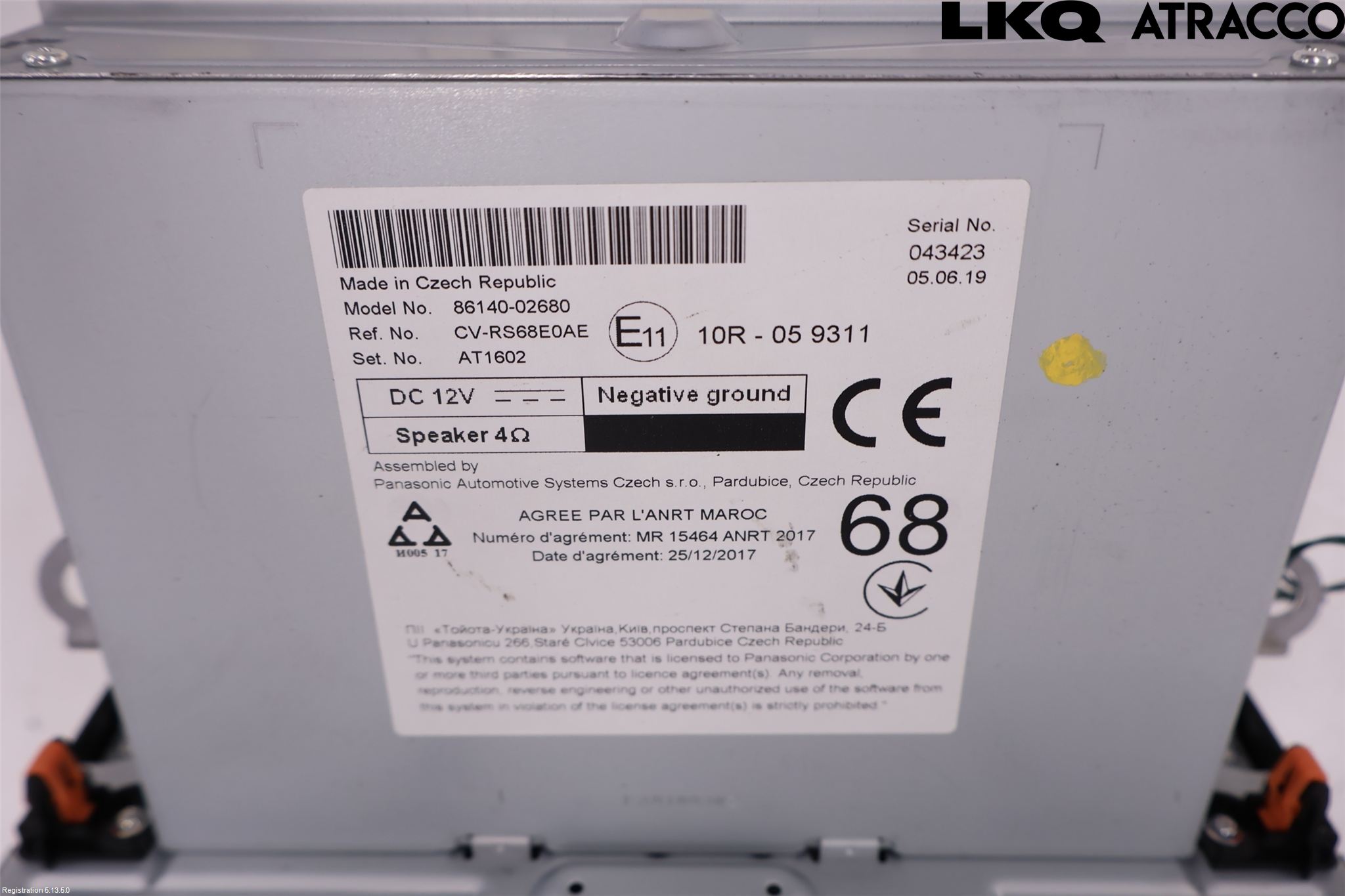 Toyota COROLLA 19- Stereo Radio Med Cd